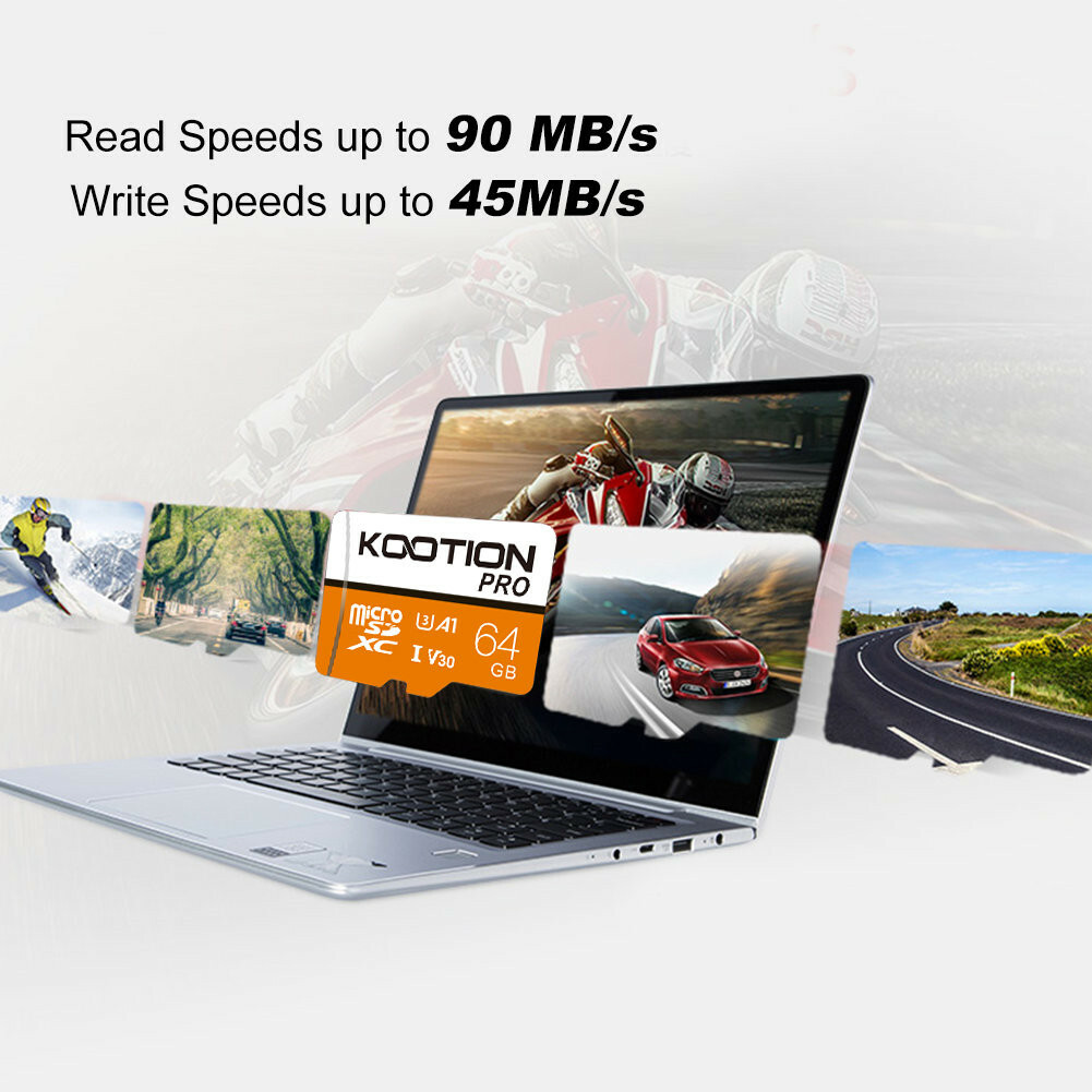 KOOTION Micro SD Card Memory 32GB 64GB 128GB 256GB Lot Extreme Ultra Flash TF