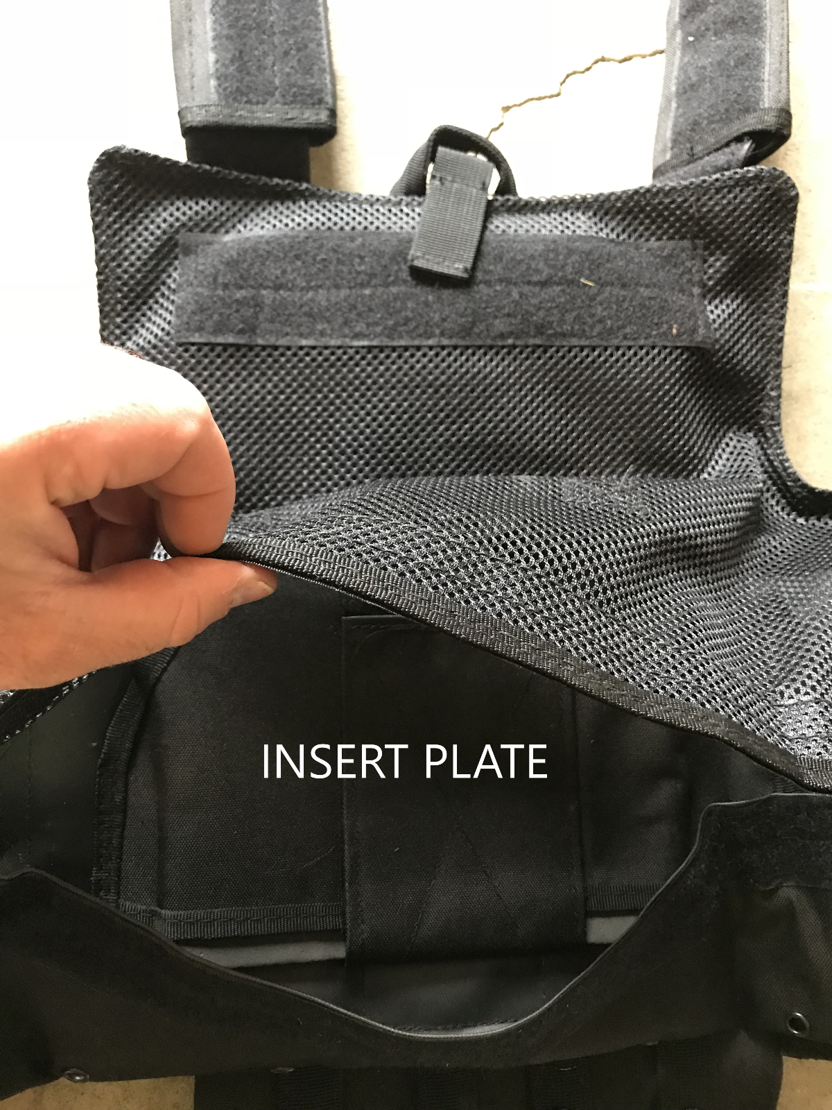 Tactical Vest Plate carrier- Black w/ 2 Curved 8x10 Plates & Pouches Included