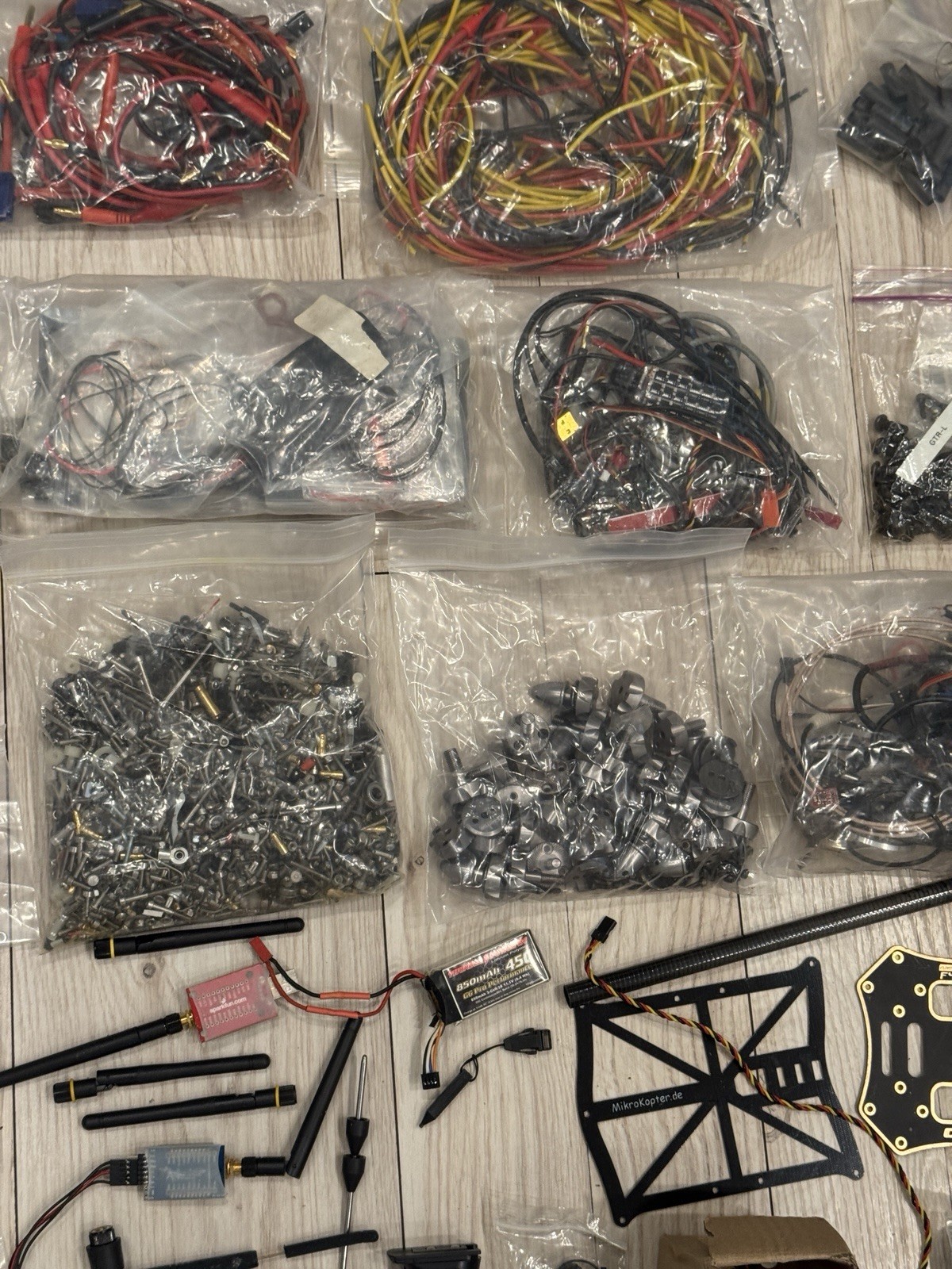 Massive Drone Builder Parts Lot MikroKopter Hitec Motors ESCs UAV