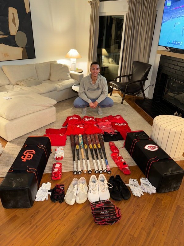 STUART FAIRCHILD BP WORN CINCINNATI REDS #57 NIKE HOODED SHIRT TAIWAN TAIPEI WBC