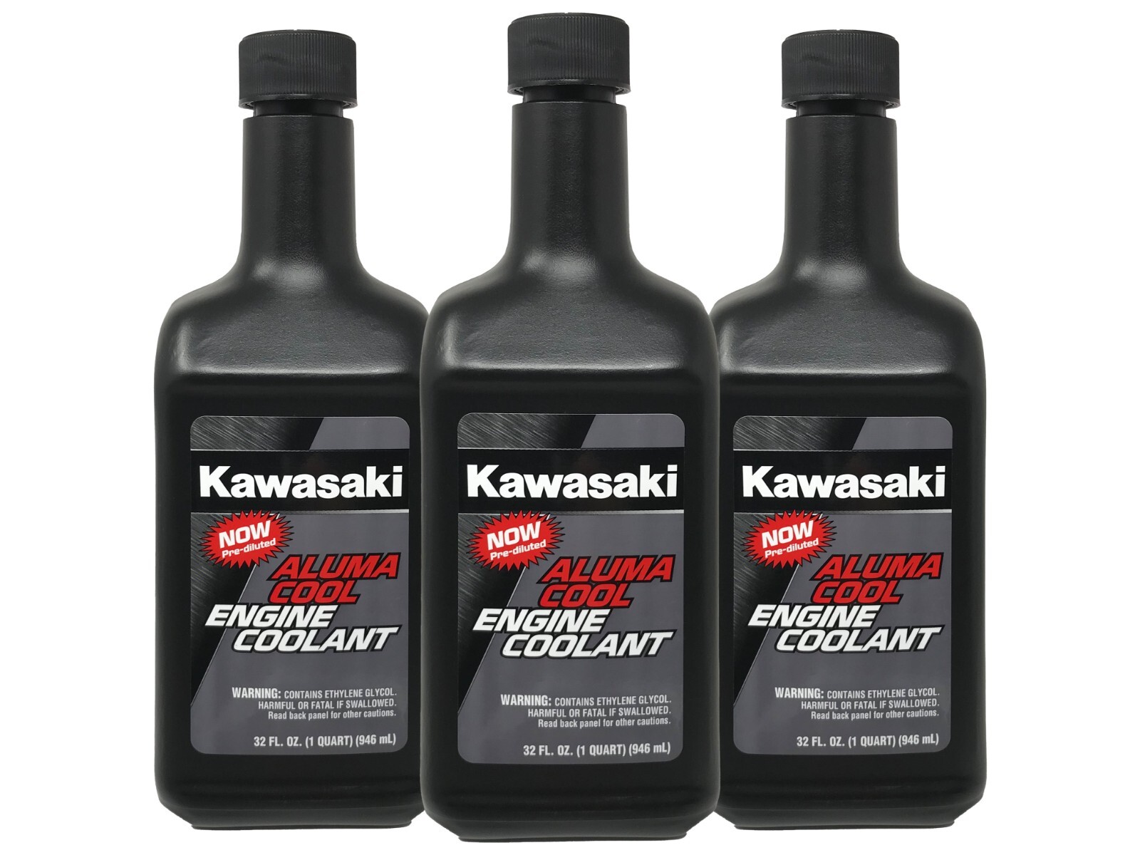 Kawasaki Genuine OEM Aluma Cool Engine Coolant K61081-004B - 3 Pack