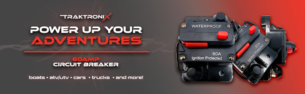 100 Amp Waterproof Circuit Breaker Auto/Marine/Solar 12-48V DC Manual Reset