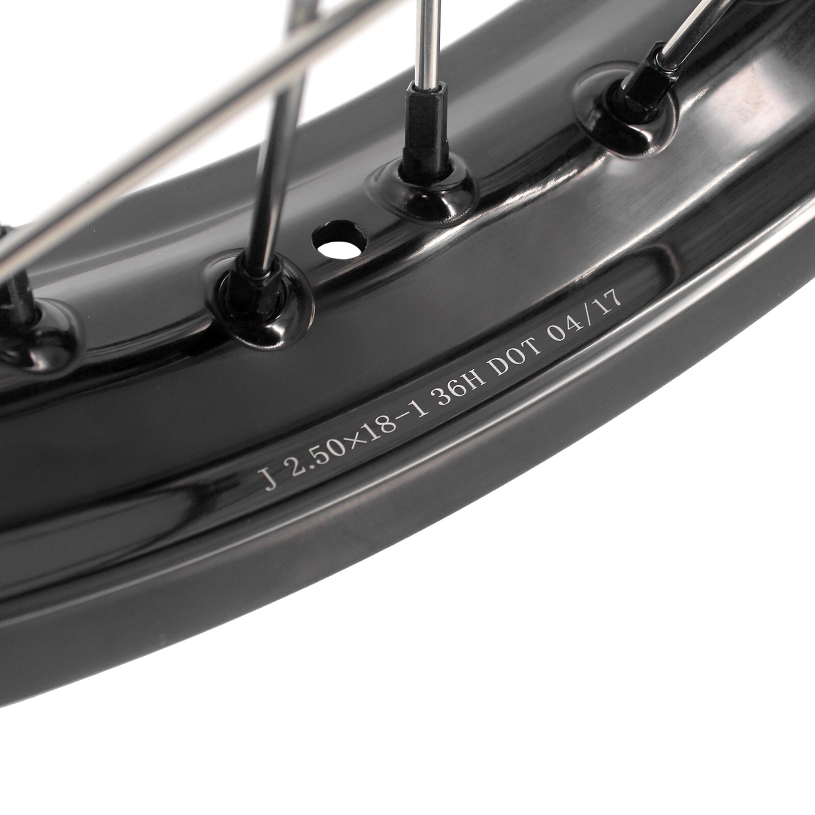 KKE 1.85*21/2.5*18 Cush Drive Wheels for Yamaha Tenere 700 2021-2025 Black Nuts