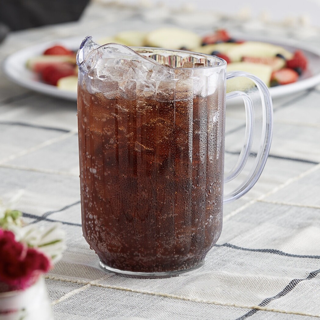 32 oz or 60 oz Clear SAN Plastic Water Pitcher BPA free