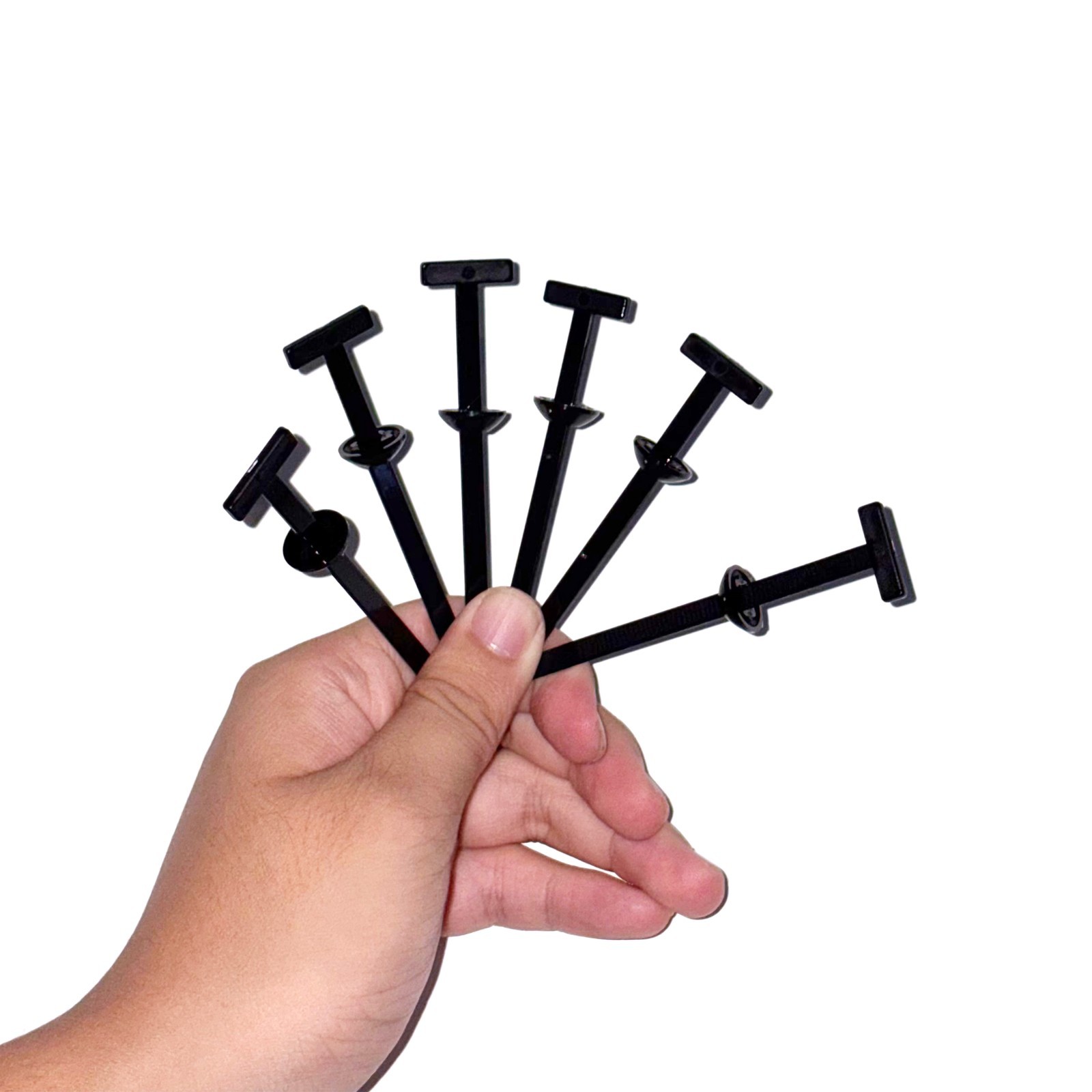 NEW 50PCS Nylon Universal Cable Tie Buckle+Self-Locking Nylon Zip Ties Holder