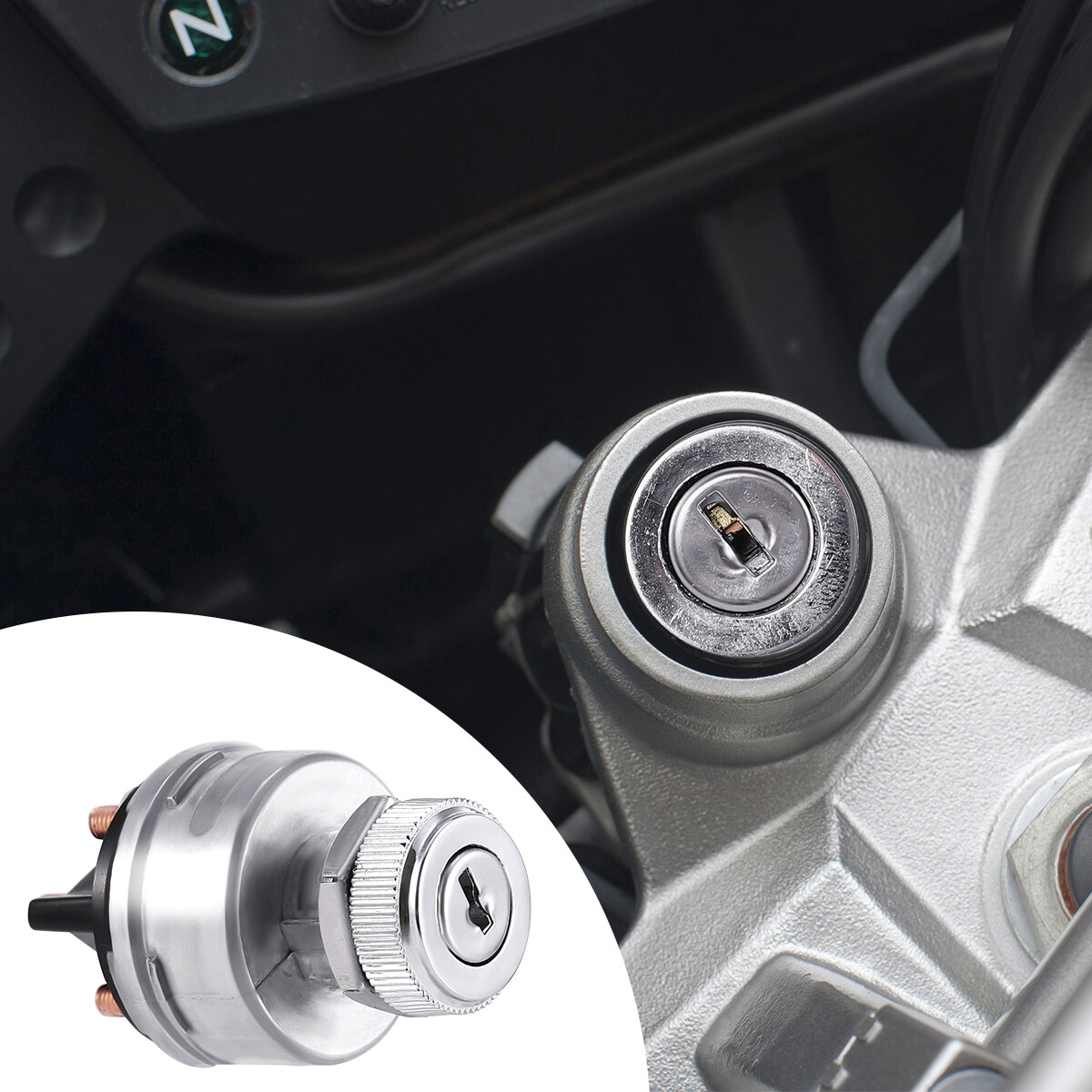 2 PACK Ignition Switch with Key, 4 Position Universal Key Ignition Switch 12v