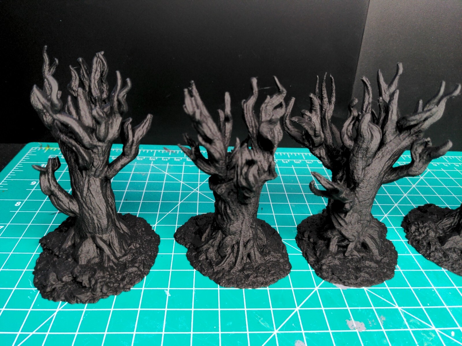 Dark Forest Tree Scatter Terrain, Miniature Forest, Tabletop Gaming, 3d Printed
