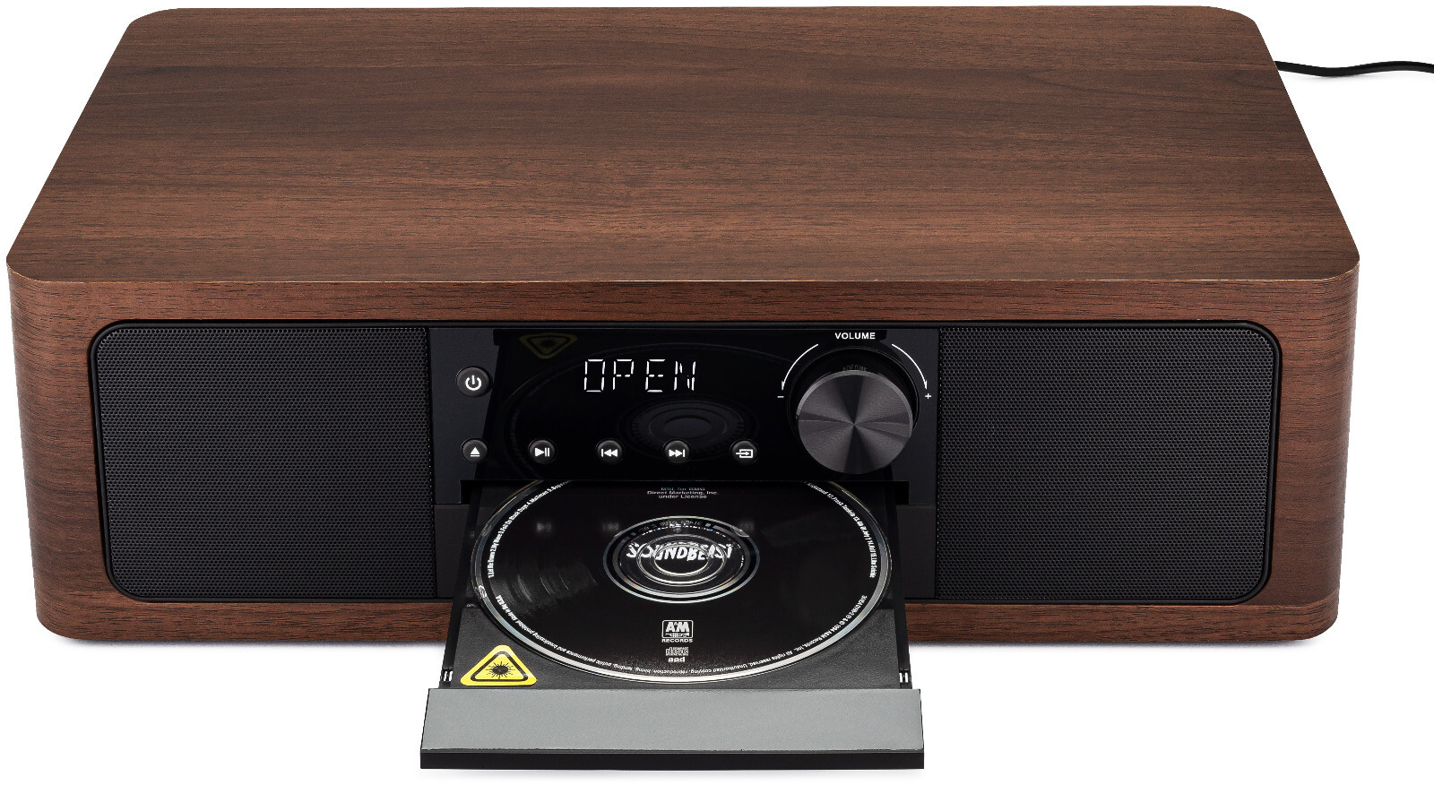 SoundBeast Stereo Shelf System CD Player, Bluetooth, FM Radio, USB Playback, Aux