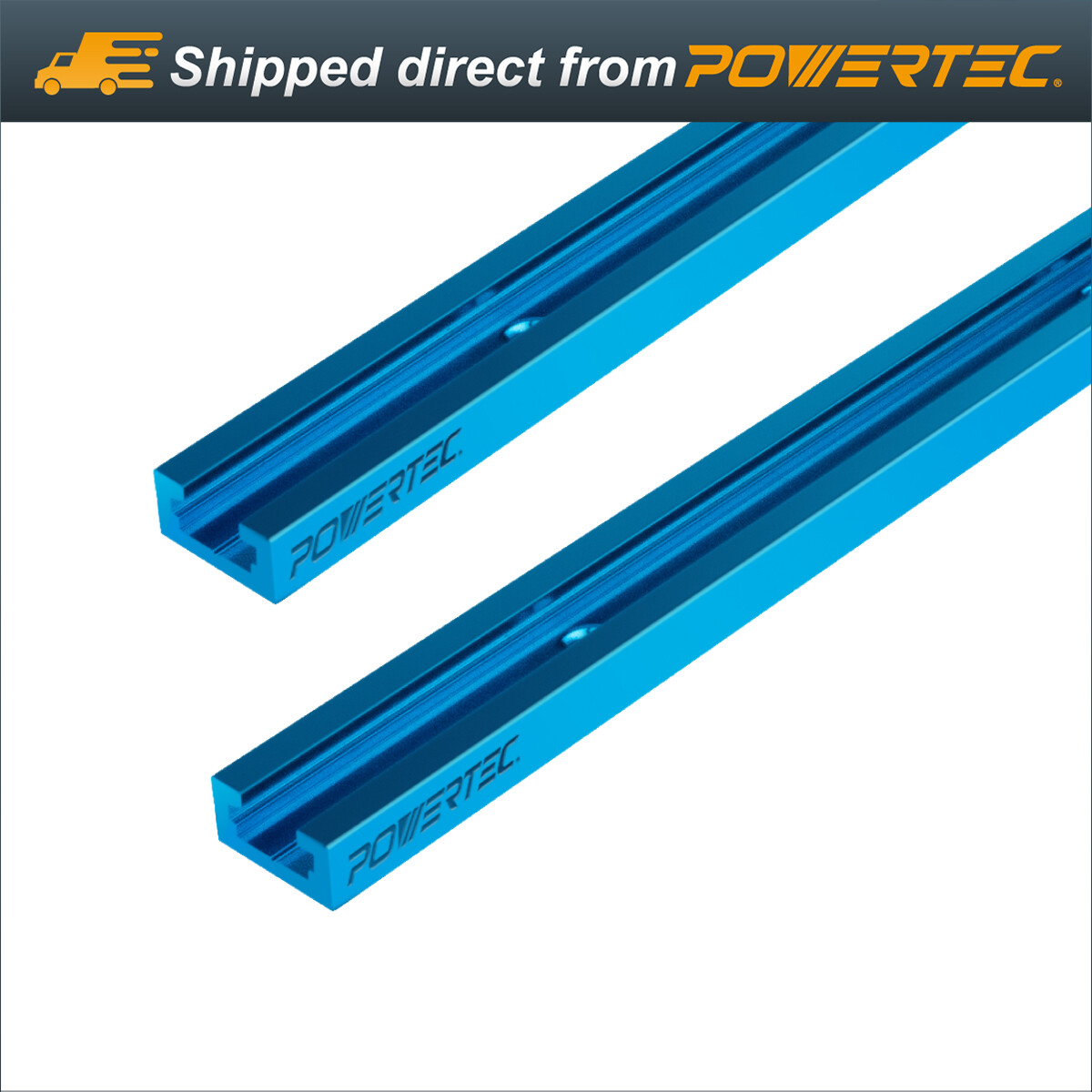 2pcs Double-Cut Profile Universal 48" T-Track Pre-drilled Mounting Holes (71158)