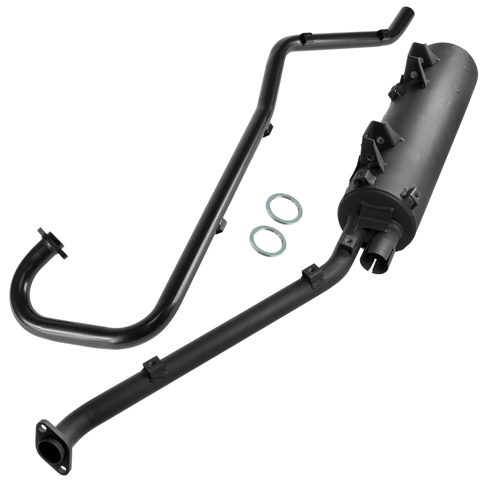 Exhaust Muffler & Pipe w/ Gaskets For Kawasaki Brute Force 650 KVF650 4x4i 06-13