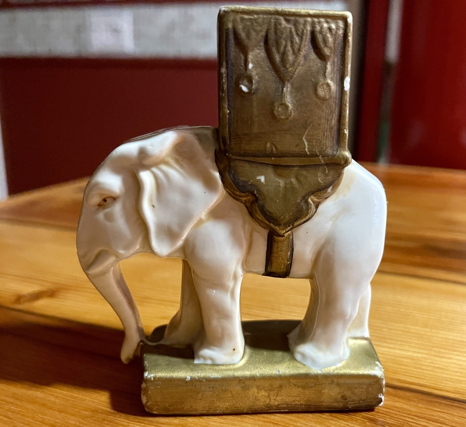 1930s Elephant INCENSE Burner ArtDeco Porcelain Made in Germany from Paris Expo