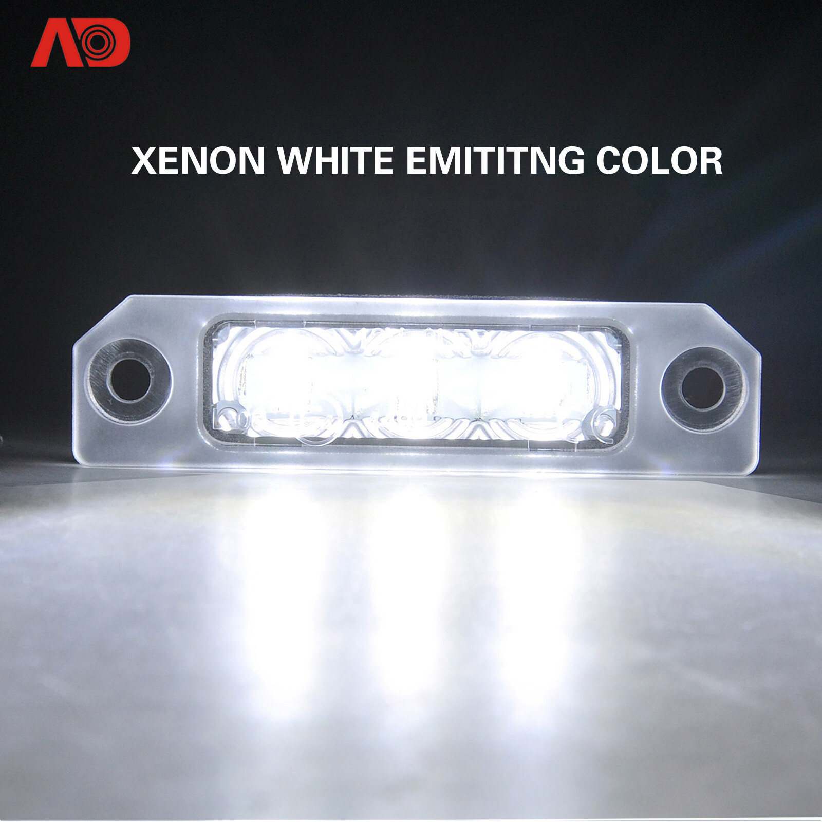 2x LED License Plate Light Tag Lamp For Ford Fusion Focus Mustang Flex Taurus SE