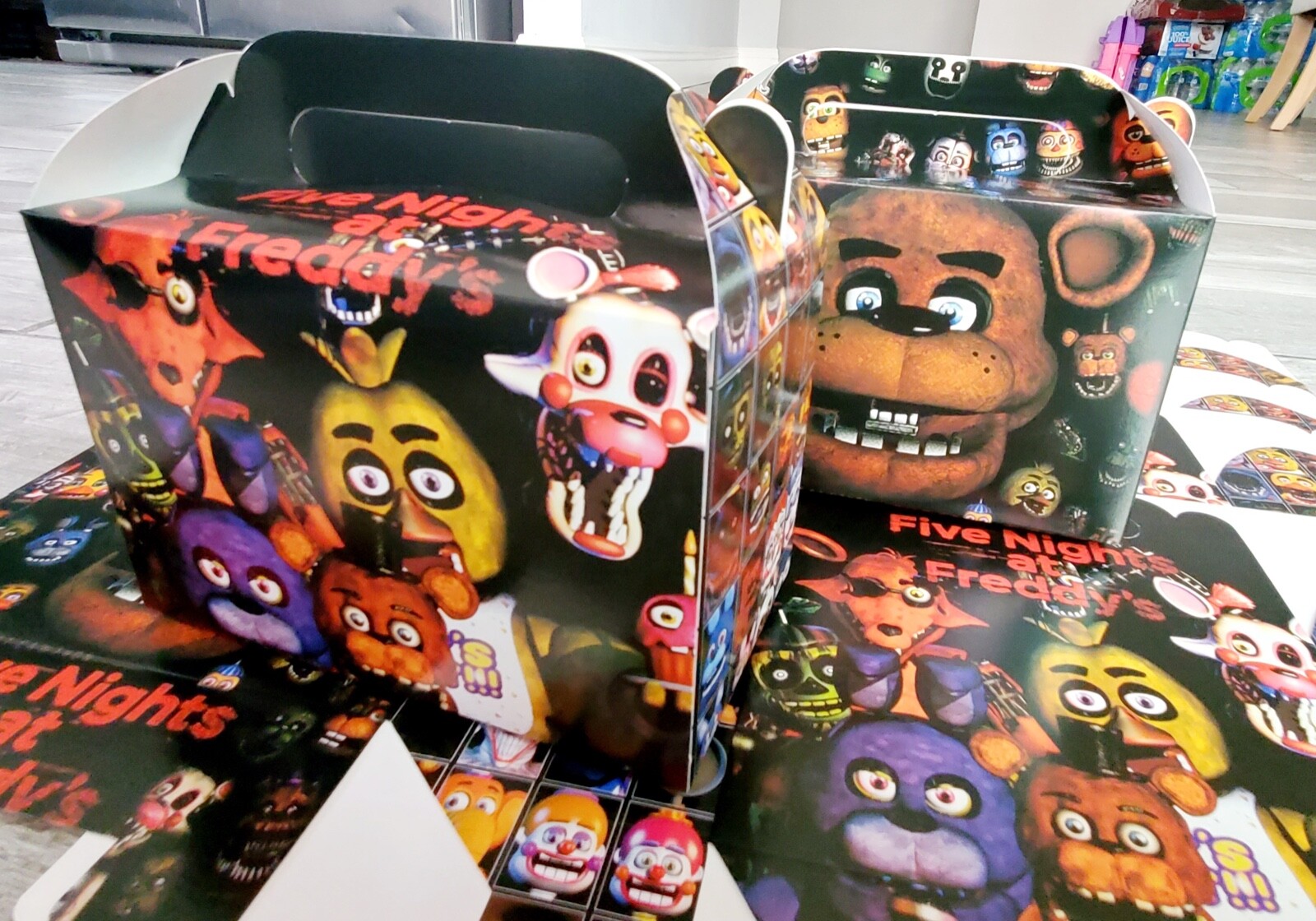 FIVE NIGHTS AT FREDDYS BALLON CAKE GIFT BOX PARTY SUPPLIES DECORATION BAG FAVOR