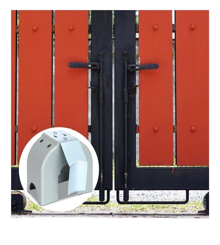 4 Pack Poly Covers w/ Brackets for 3", 4", 6 5/8" Cantilever Gate Rollers 🔒