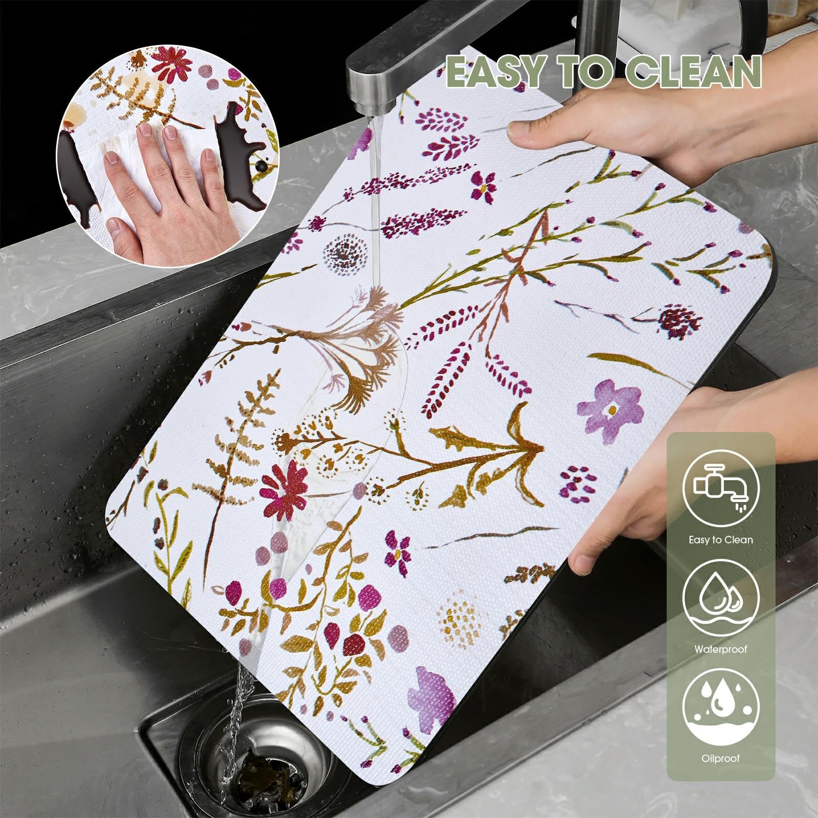 Drawer and Shelf Liner for Kitchen Cabinets 12INx20FT, Non Adhesive, Non Slip...