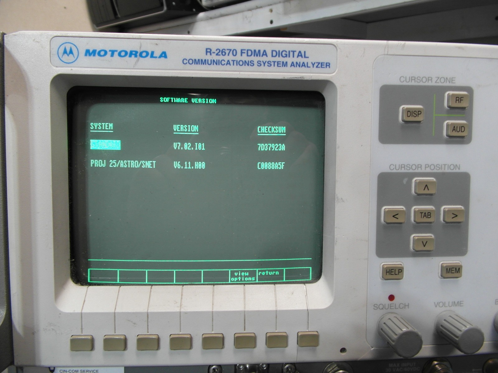 Motorola/General Dynamics R2670A Communications Service Monitor CALIBRATD LOADED