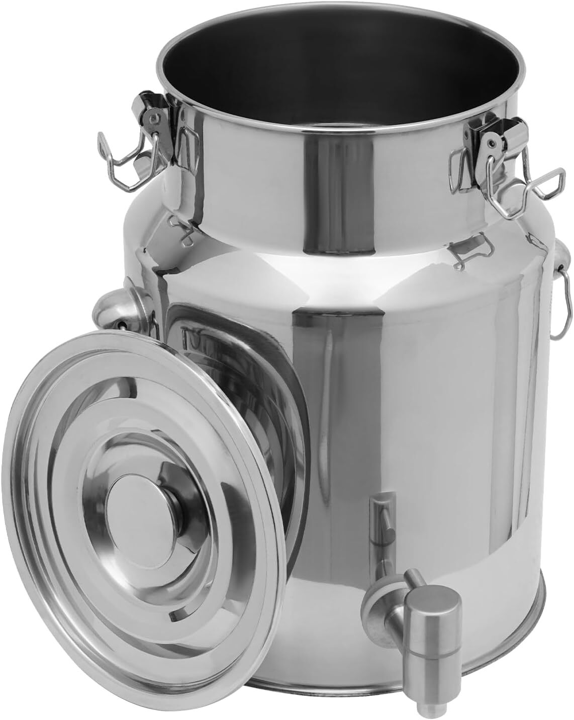 10L/2.64Gallon Milk Can with Faucet&Sealed Lid, Heavy Duty Bucket Bottle