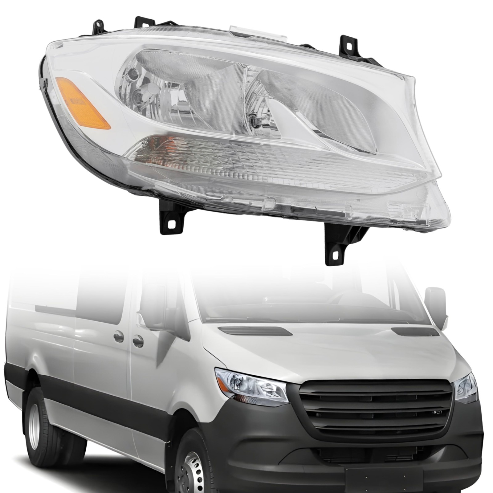 For Mercedes Benz Sprinter Headlight Assembly Halogen Headlamp Right Side