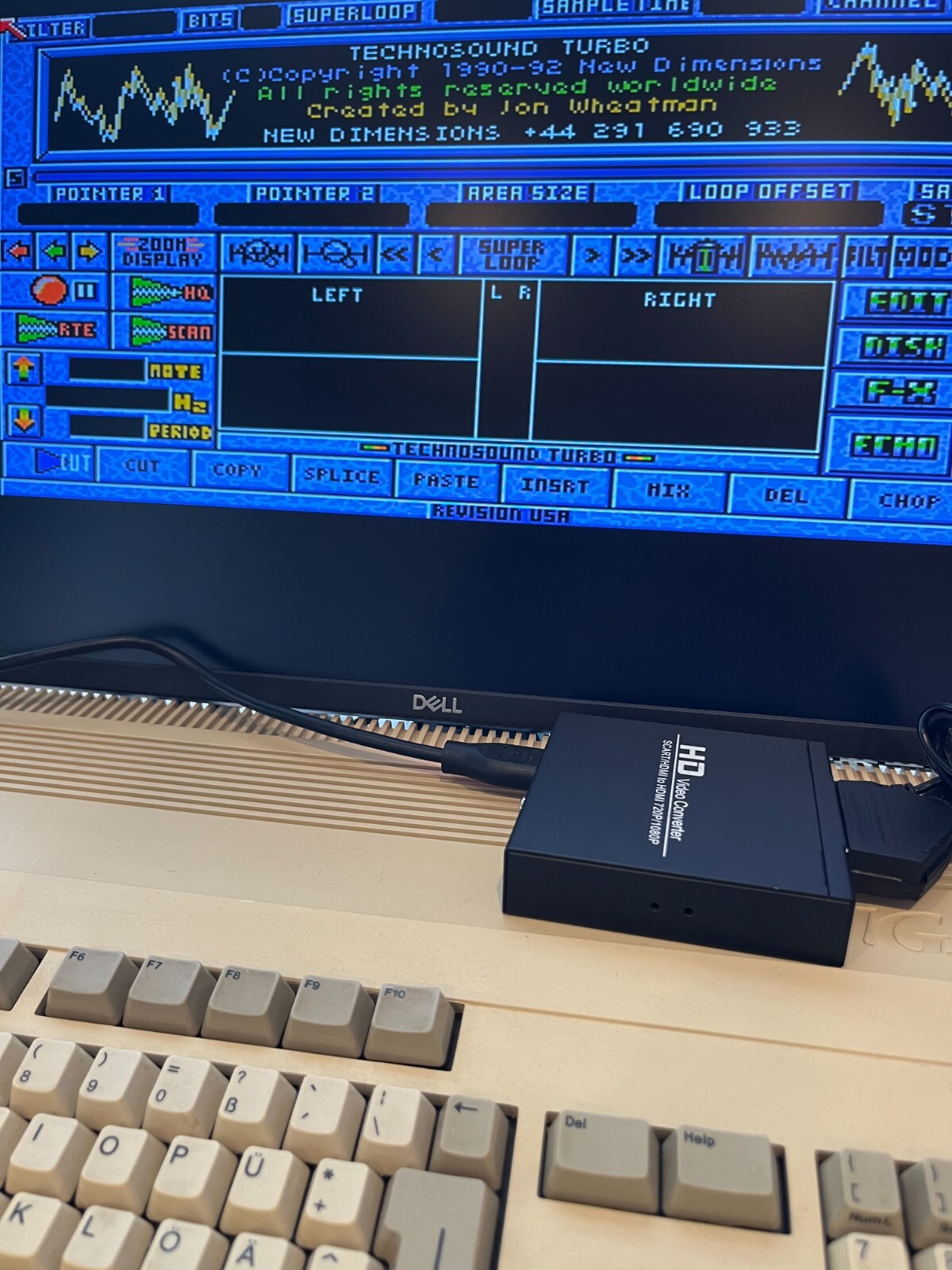 Commodore Amiga RGB to HDMI Adapter & Cable set - NTSC & PAL USA Seller