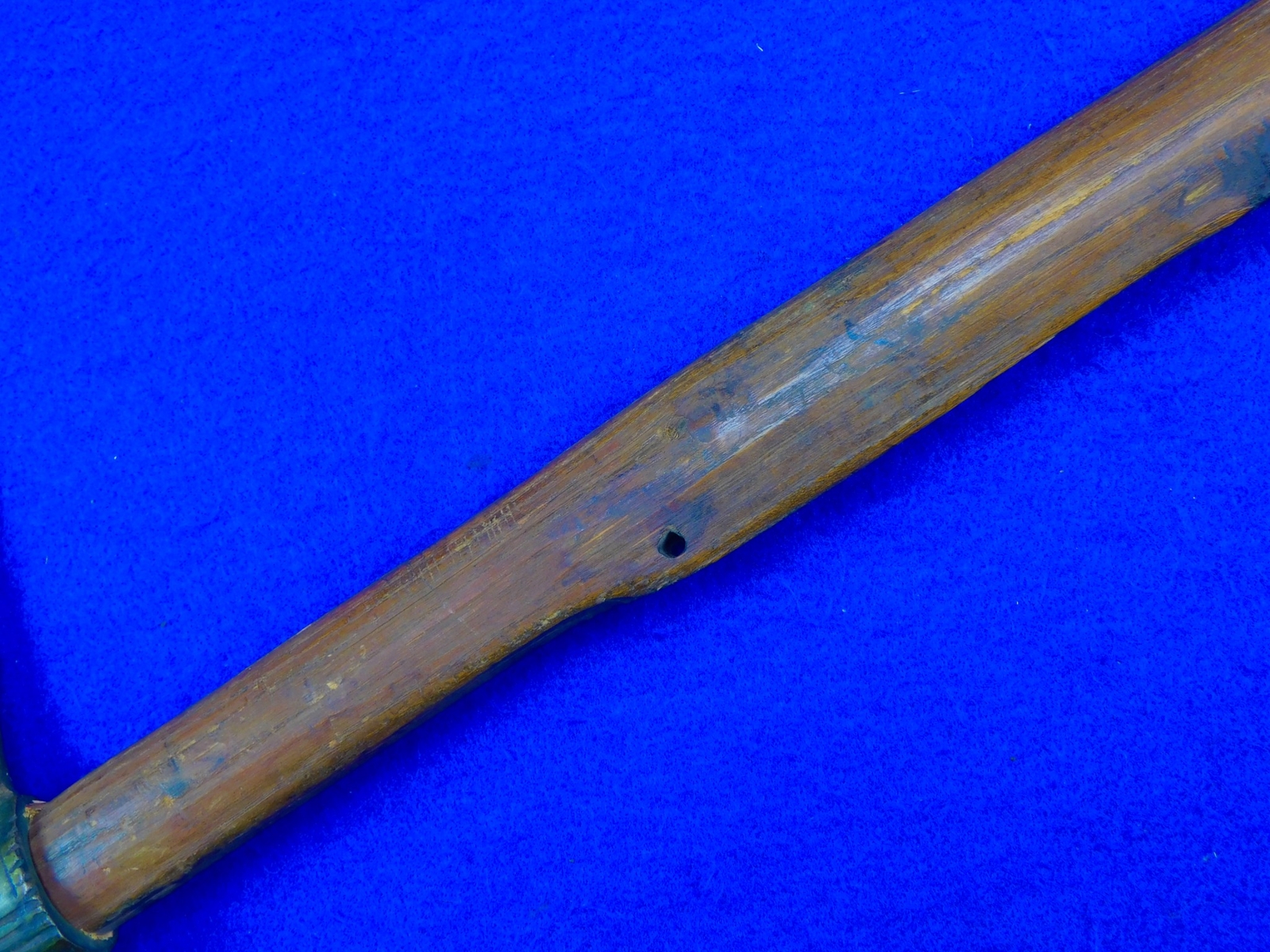 Antique Native American Indian Colonial Brass Head Trade Pipe Tomahawk Axe