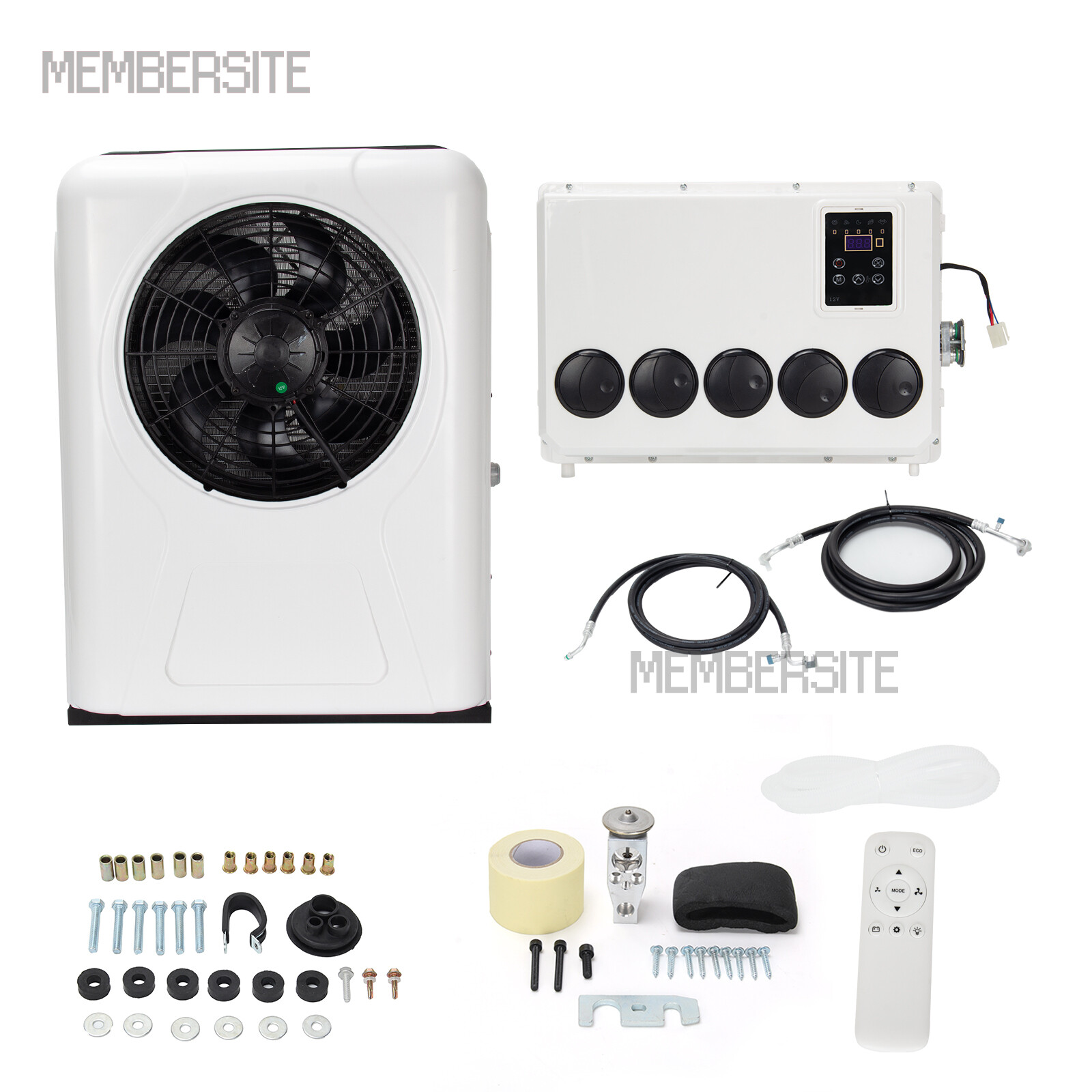 12000 BTU 12V Split AC Truck Cab Air Conditioner For Semi Trucks Bus RV Caravan