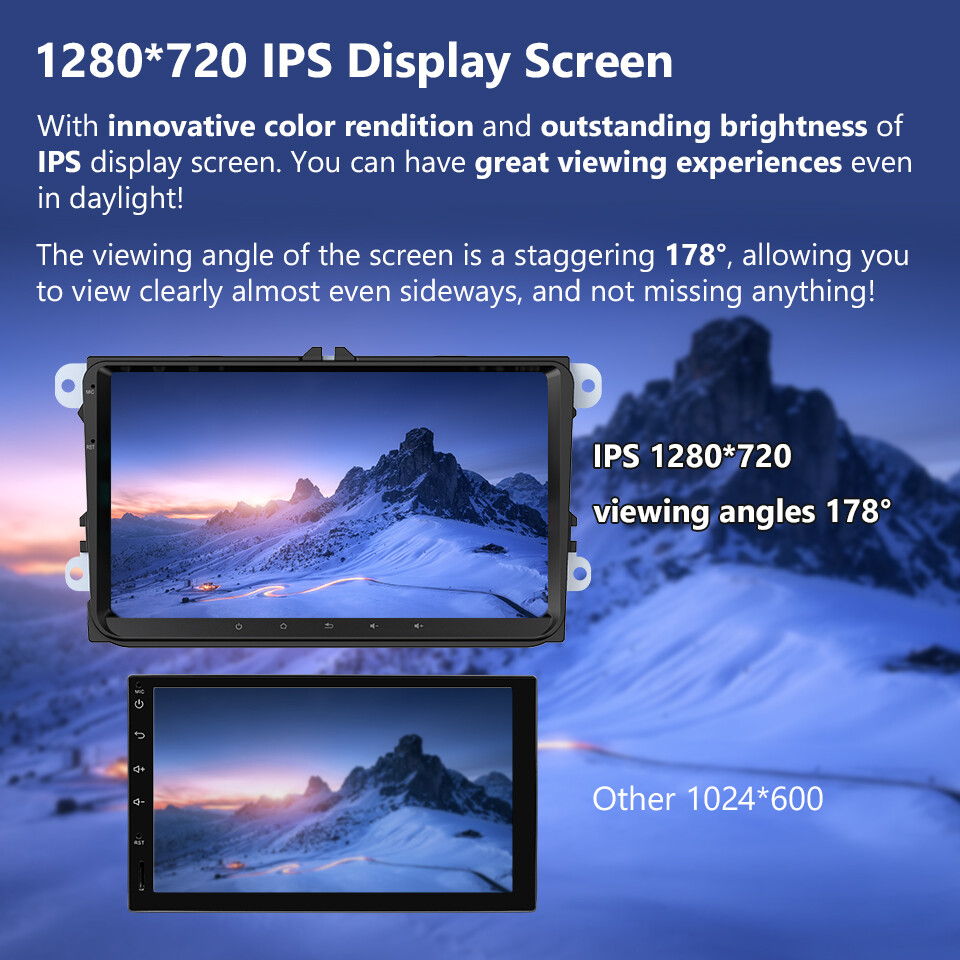 Octa Core 9" Android Car Stereo Radio CarPlay GPS DSP For VW Jetta Passat Golf 6