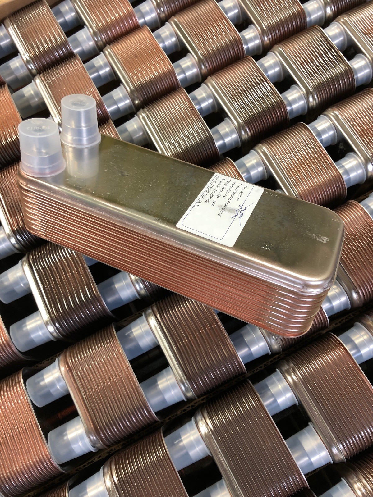 NEW, ALPHA LAVAL, AC10-16, BRAZED PLATE HEAT EXCHANGER, -58 - 347F, R410A. (41C)