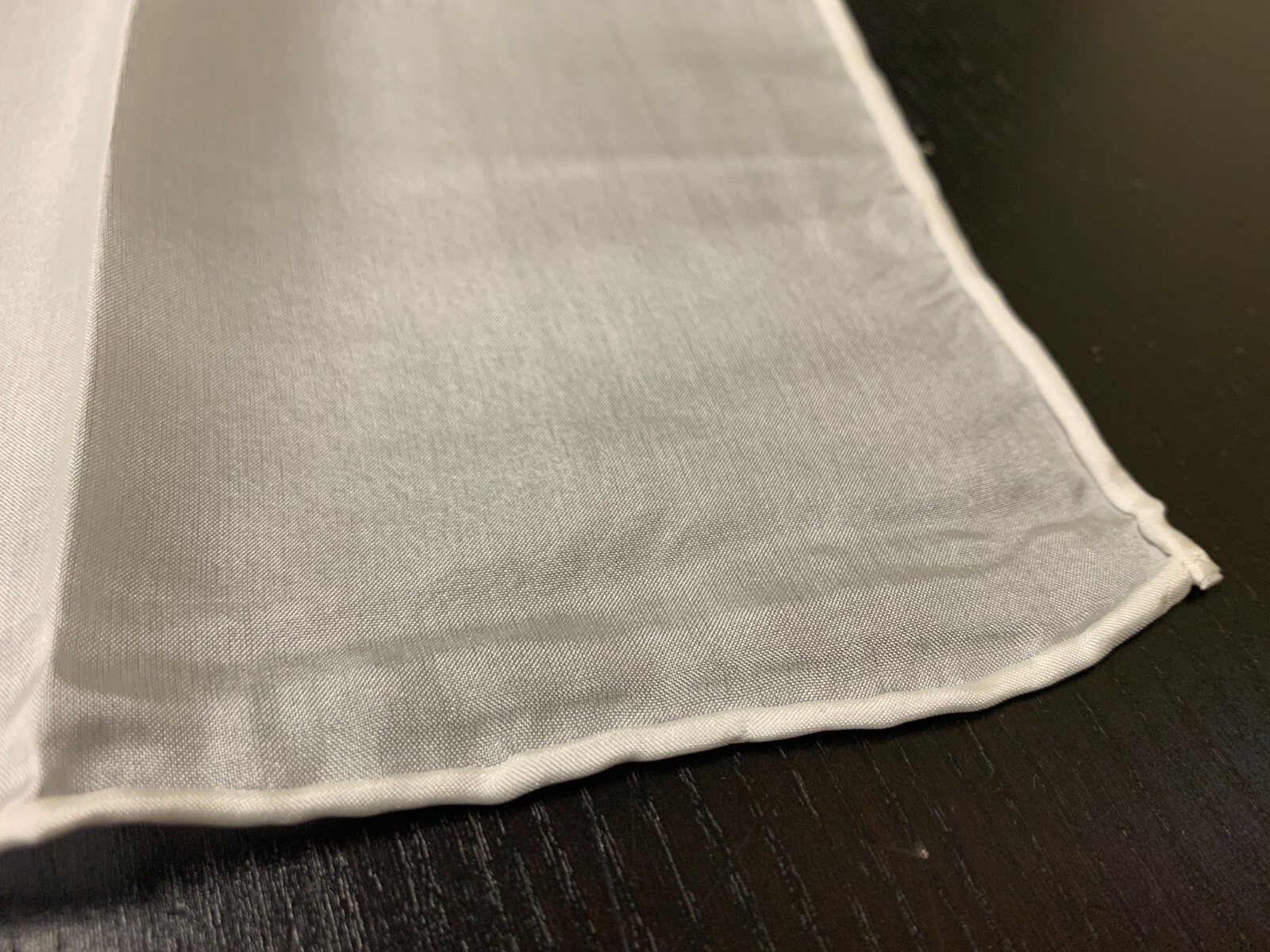 18th Century, Rev War Man's White 100% Silk Neckerchief Cravat - 14" X 72" - NEW