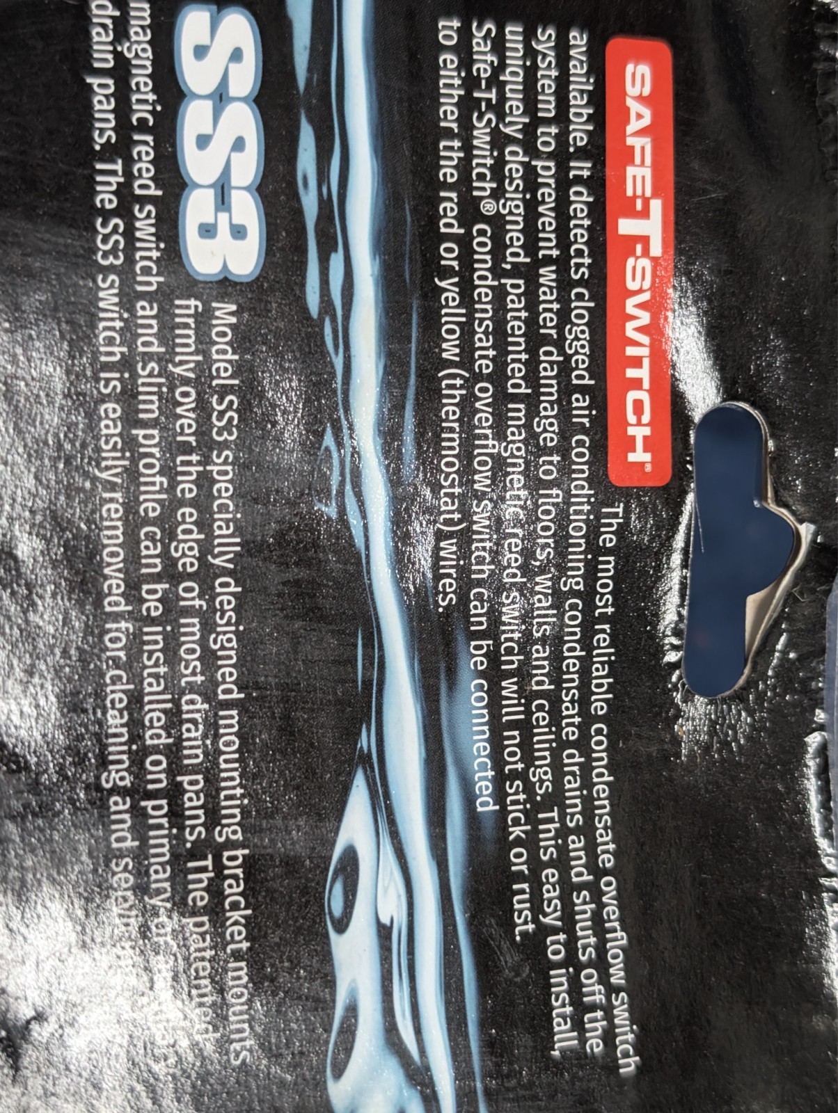 RectorSeal Safe-T-Switch Model SS3, Safe T Switch, Condensate Overflow Shut-Off