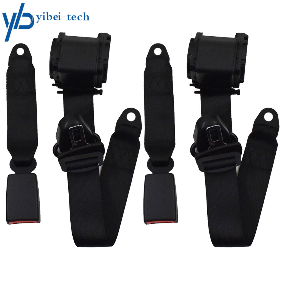 For Jeep CJ YJ Wrangler 1982-1995 2Pcs Universal 3 Point Retractable Seat Belts