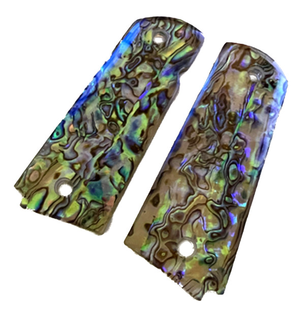 1911 Colt & Clones CUSTOM GUN GRIPS Full size Abalone Mother of Pearl