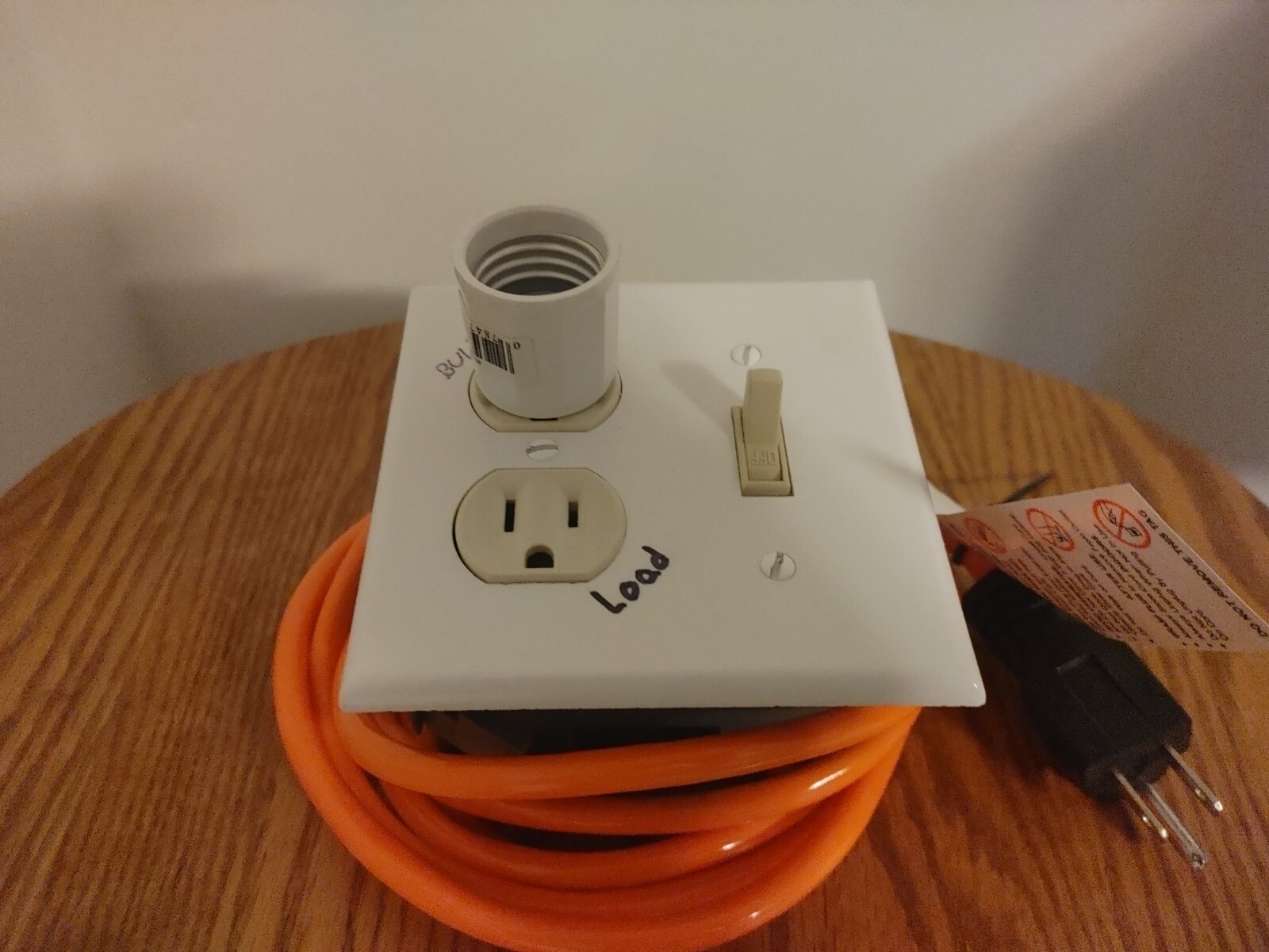 Dim Bulb Tester with 100W Bulb Current Limiter for Amplifiers Stereos Guitar Amp