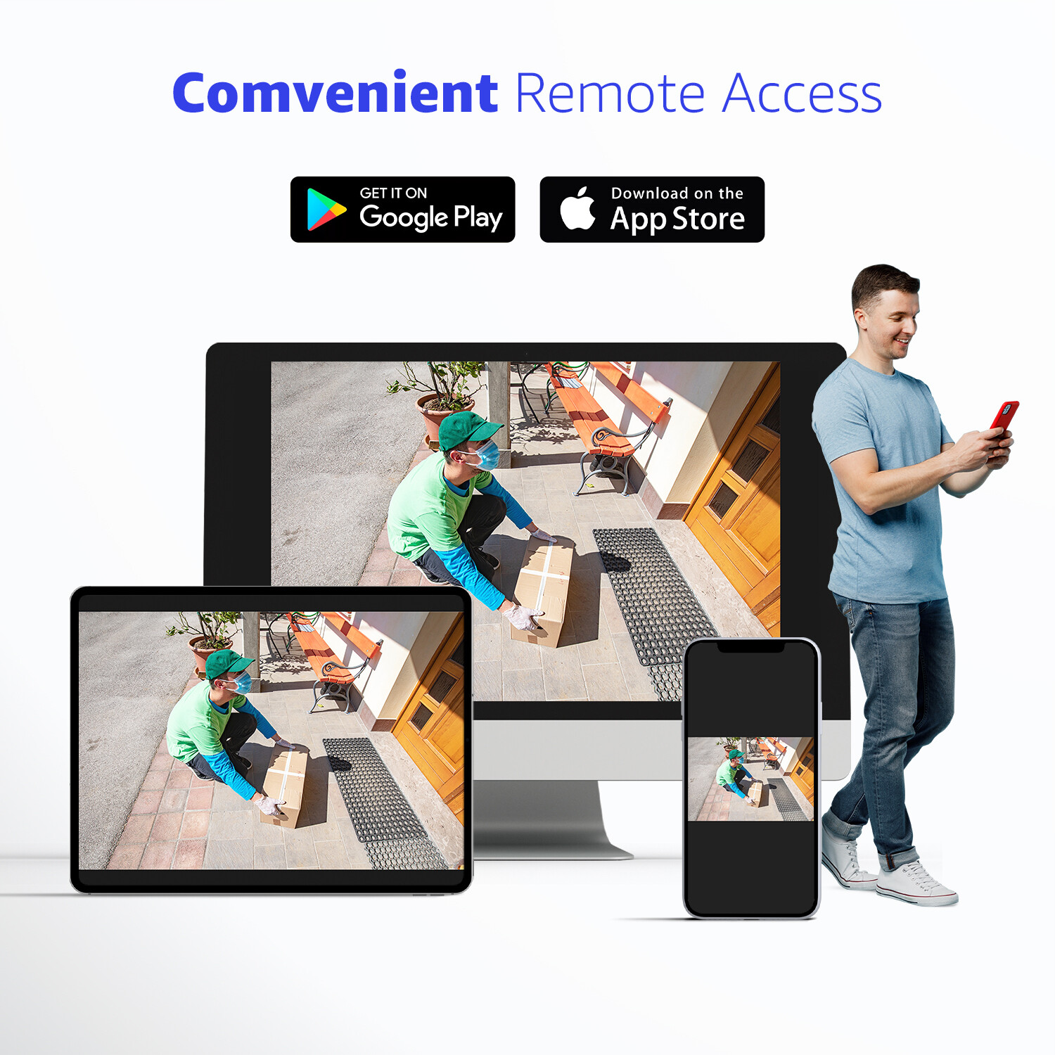 ANNKE 1080P CCTV Security Camera System 8CH 5MP Lite DVR Outdoor Human Detection