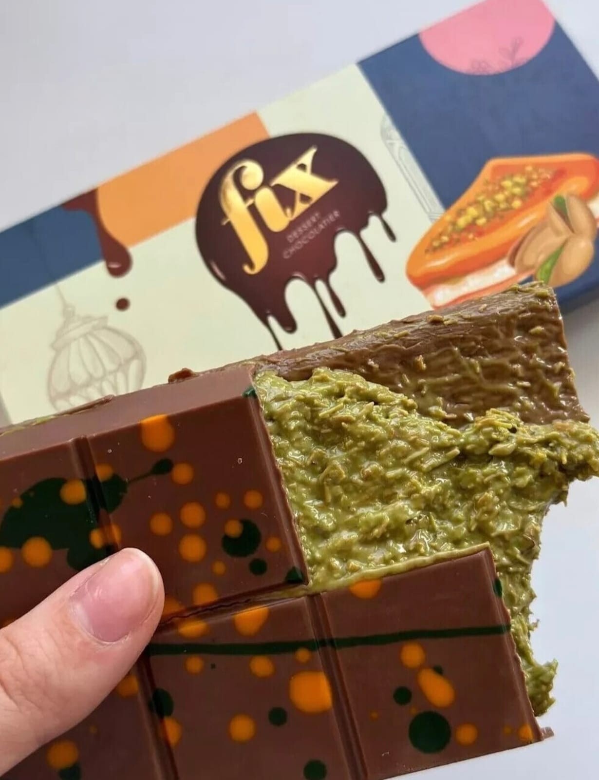 Fix Dubai Viral Kunafah Chocolate Pack Of 5, FIX Can't Get Knafeh of It Chocolat