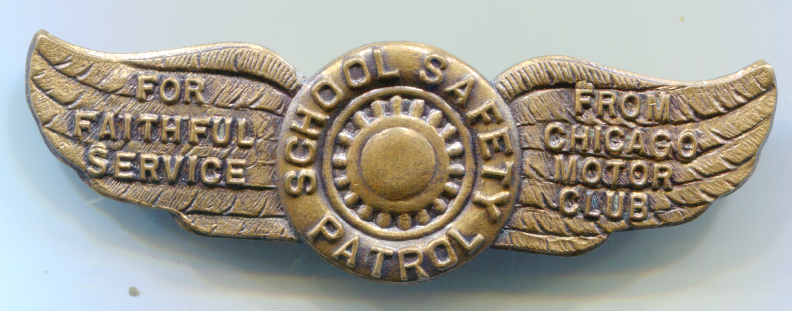 Safety Patrol badge c1940's in bronze    lotmar4676