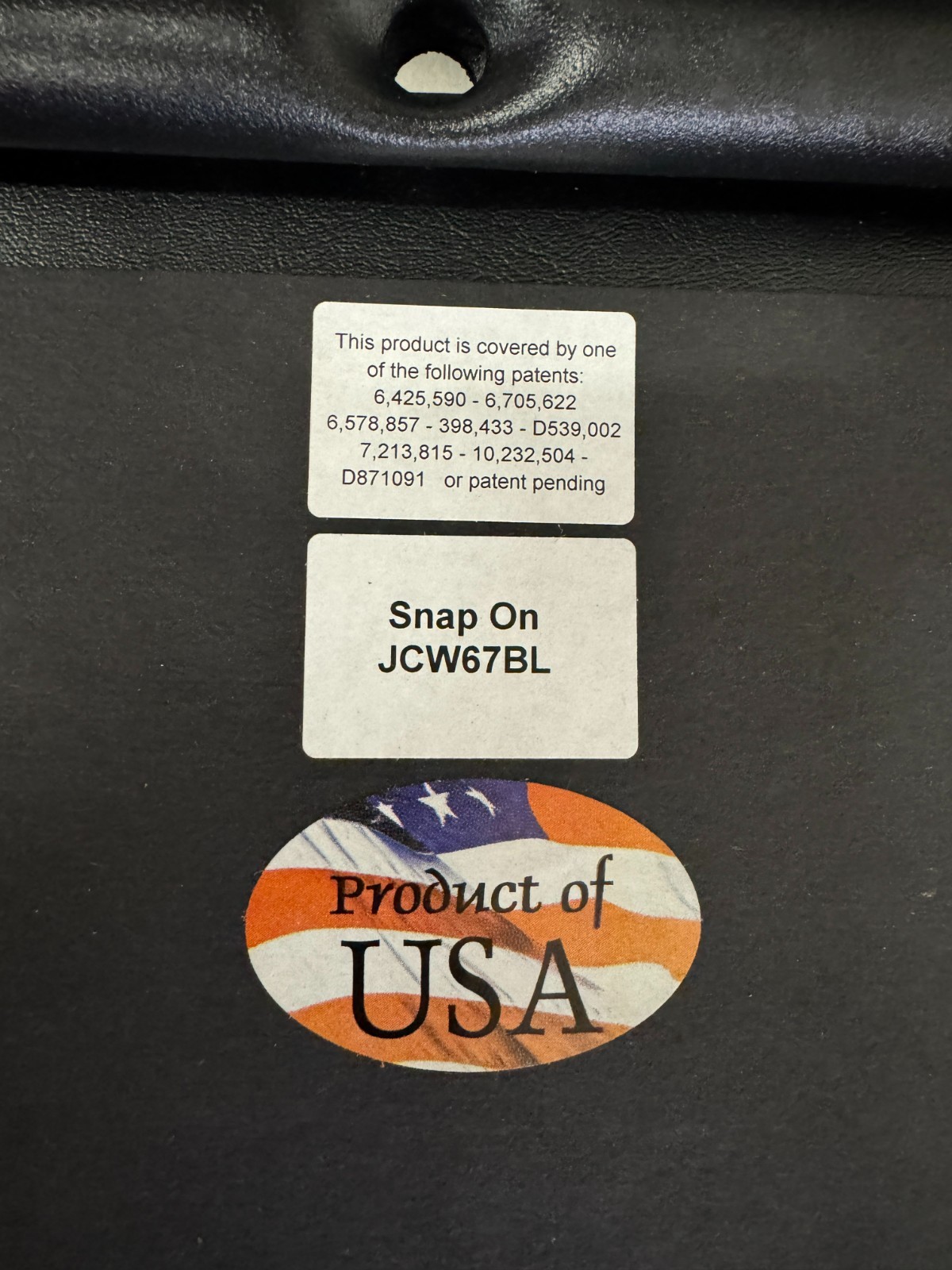 Snap-On NEW JCW67BL Flat-Oval Adjustable Creeper Black