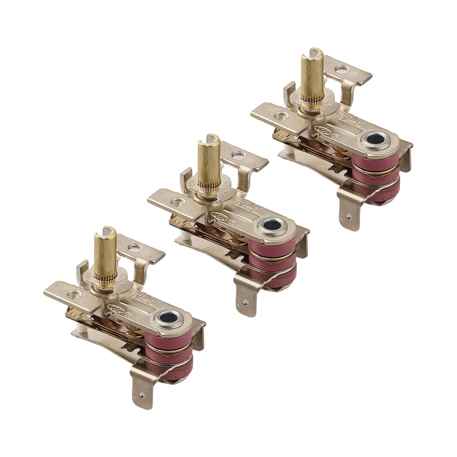 3pcs Adjustable Thermostat Temperature Switch AC 250V 16A for Electric Heater