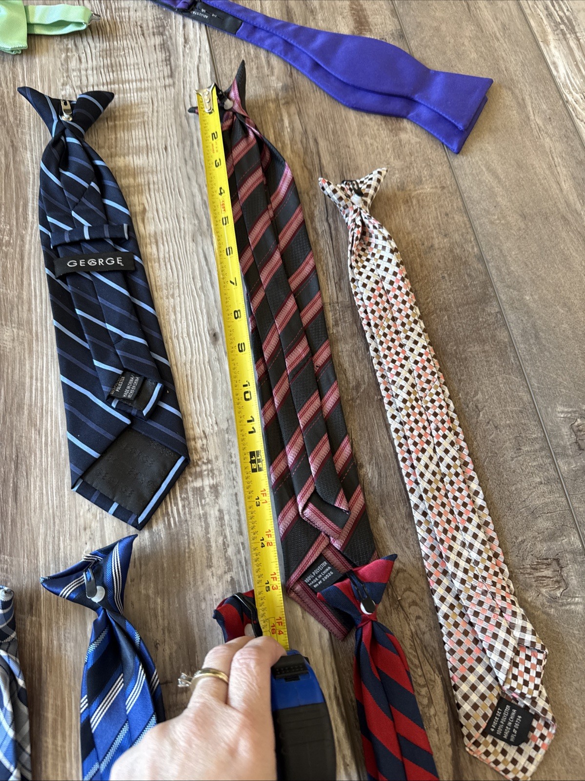 Ties For Children/Preteens Includes Clip Ons And Bow Ties Lot Of 16