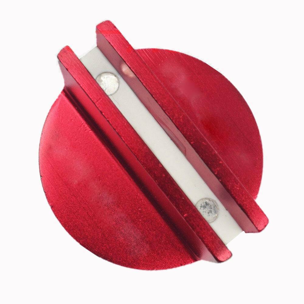 Premium Slotted Universal Magnetic Jack Pad Pinch Weld Frame Rail Adapter Red