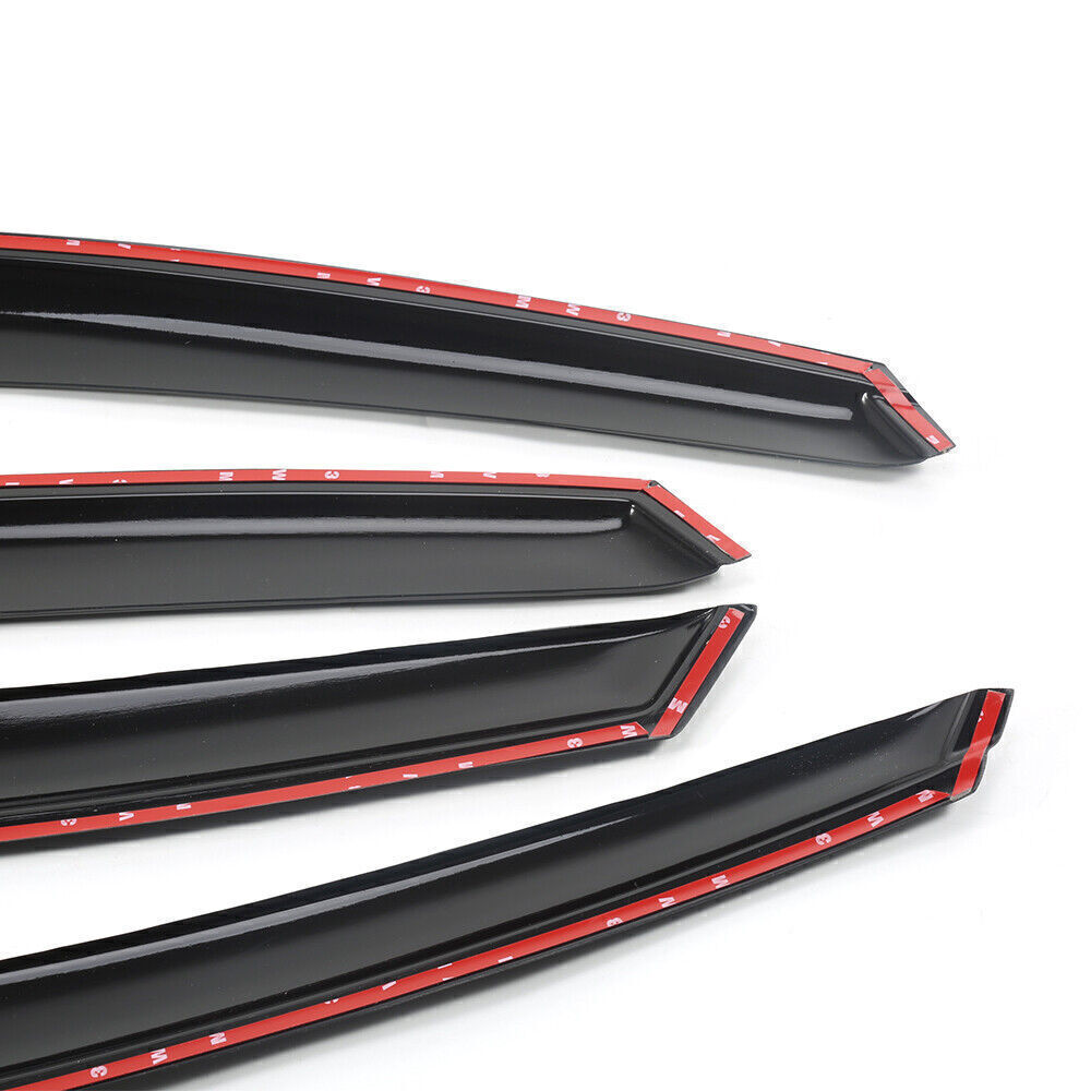 For 18-20 Honda Accord JDM Wavy Mugen Style Window Visors Rain Guards Vent Shade