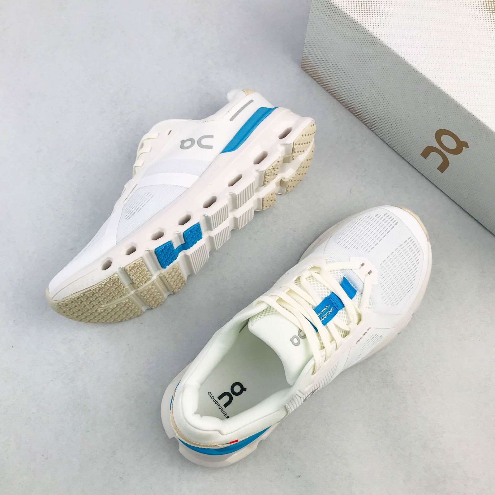 ON Cloudrunner 2 Bule Running Shoes Support Cushion Superfoam Sneakers US 6-9