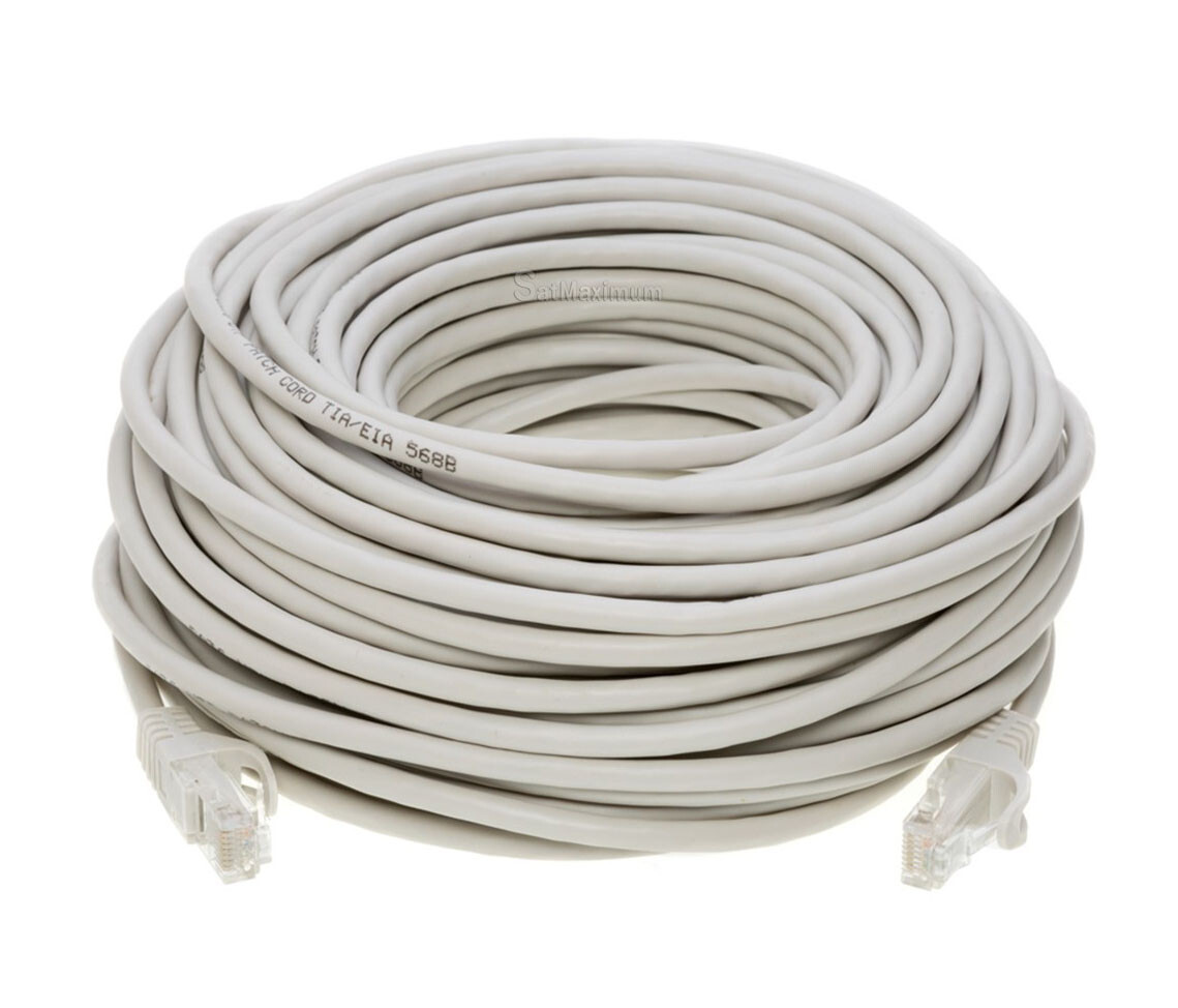 CAT6e/CAT6 Ethernet LAN Network RJ45 Patch Cable Gray 25FT- 200FT Multipack LOT