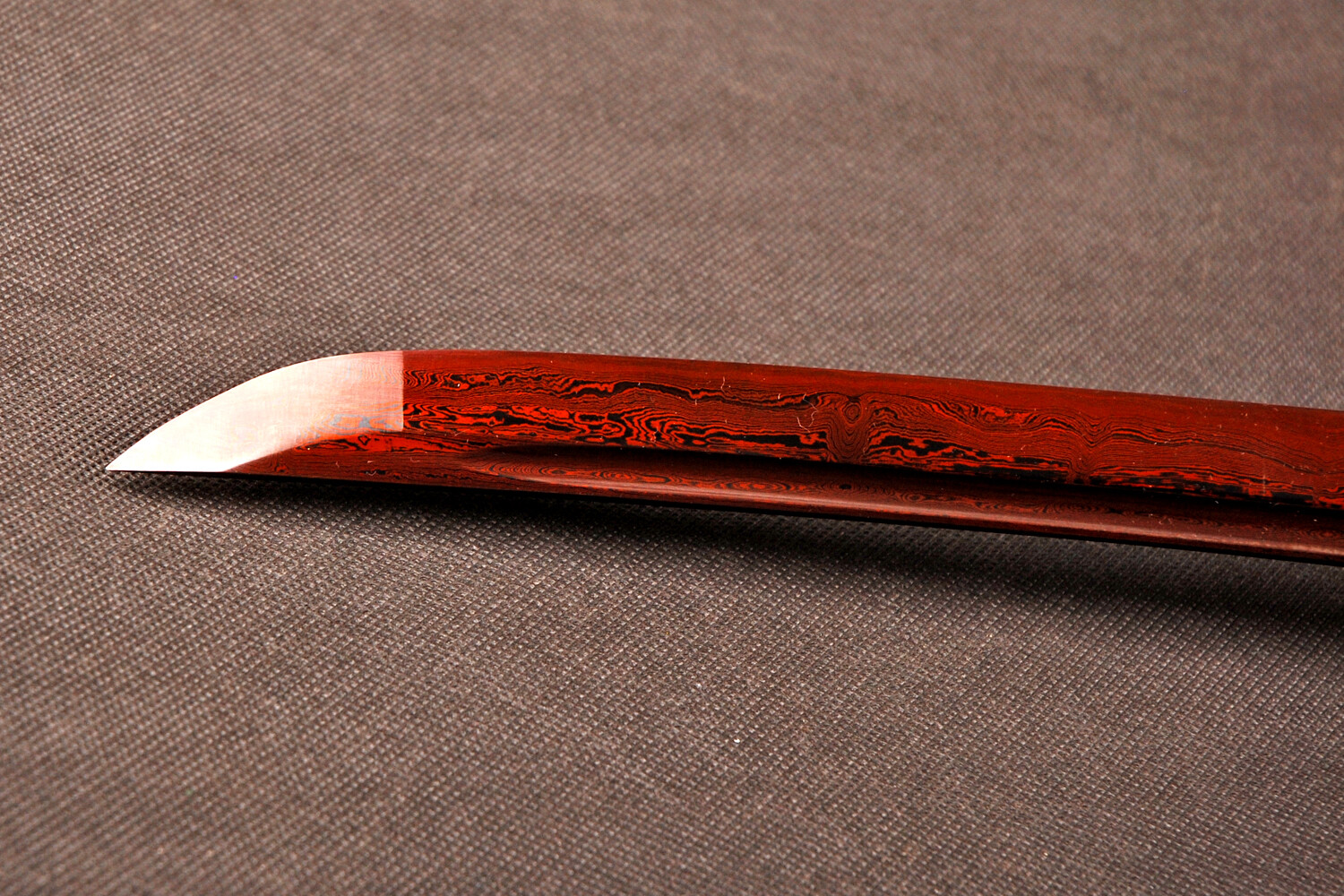 Blood Red Damascus Folded Steel Katana Battle Ready Japanese Samurai Sharp Sword