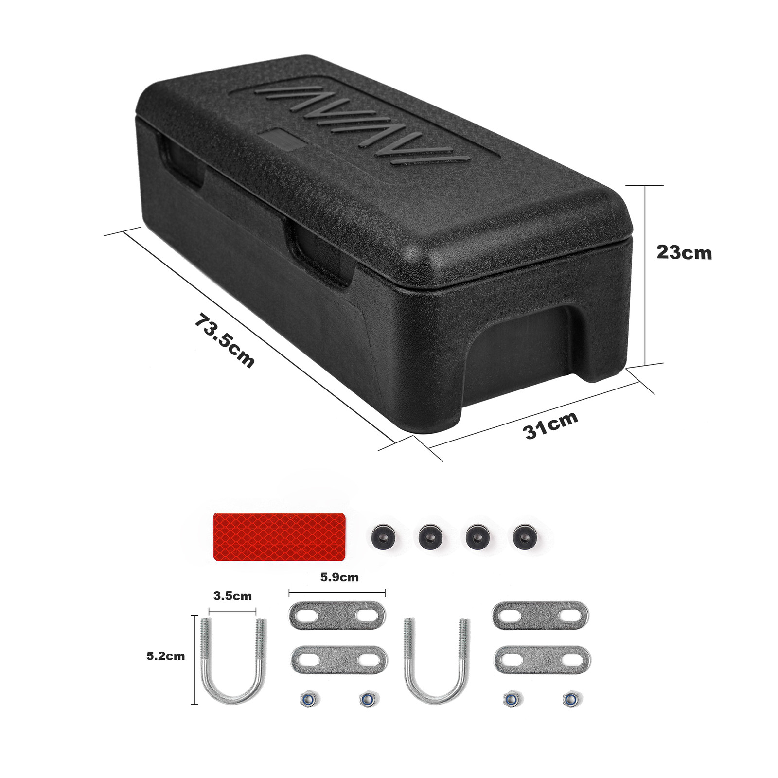 Universal ATV UTV Front / Rear Cargo Storage Box 52L