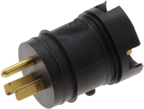 8605254 ZeroStart Replacement Power Plug 120V 15A Male Weatherproof Receptacle