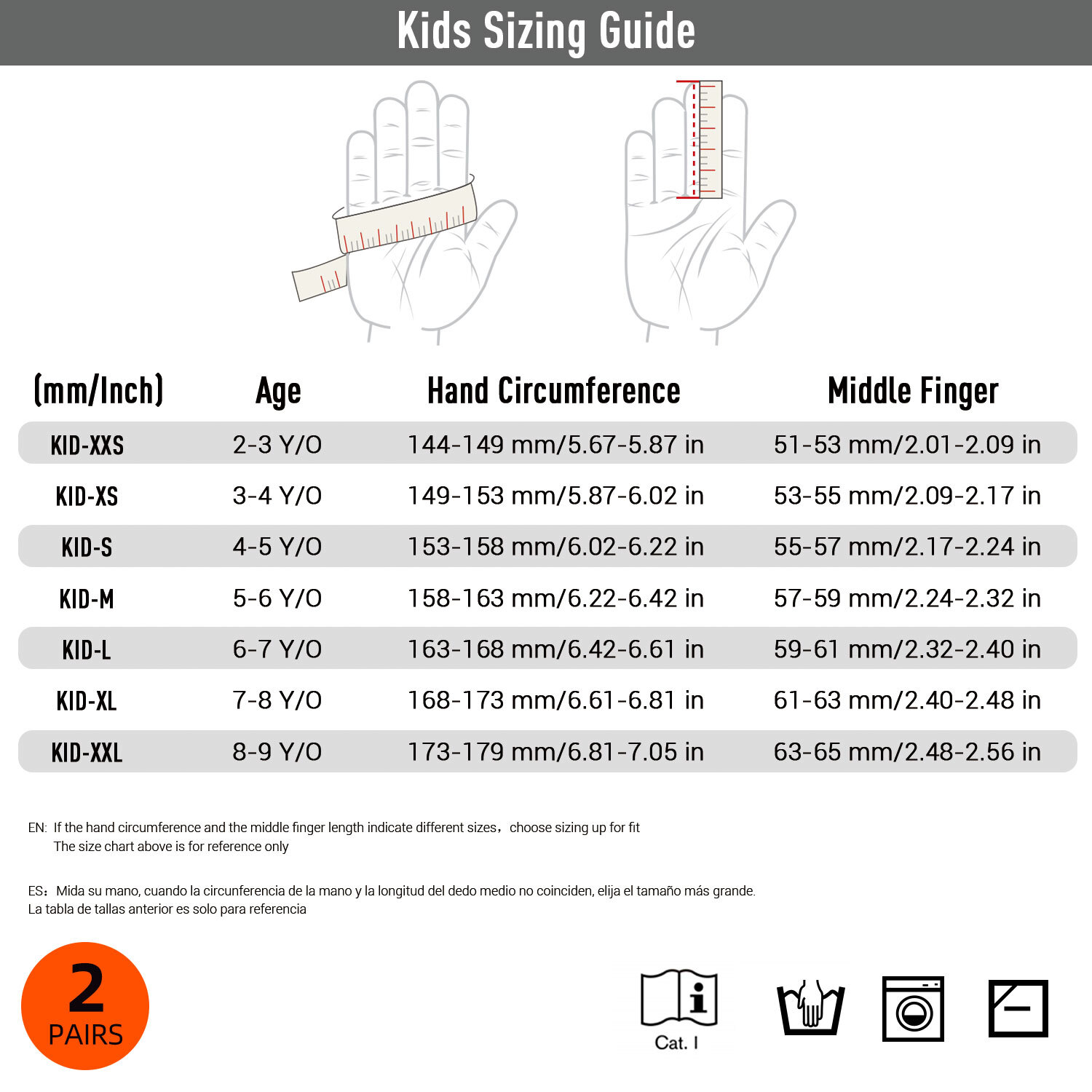 Vgo 2 Pairs Kids Gardening, Lawning, Working Gloves(2Colors, KID-SL7362)
