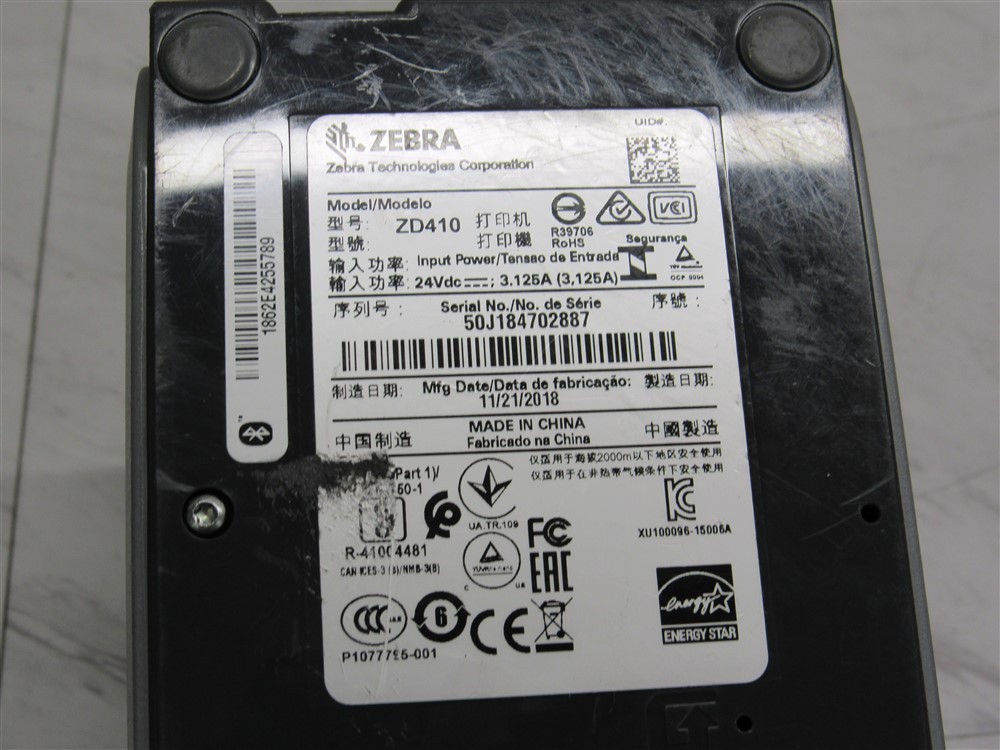 Zebra ZD410 Thermal Label Printer USB LP2824 Software