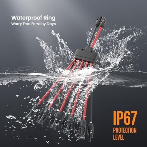 Solar Panel Connector Solar Y Branch Connectors PV Panels 10 to 2 1 Pack