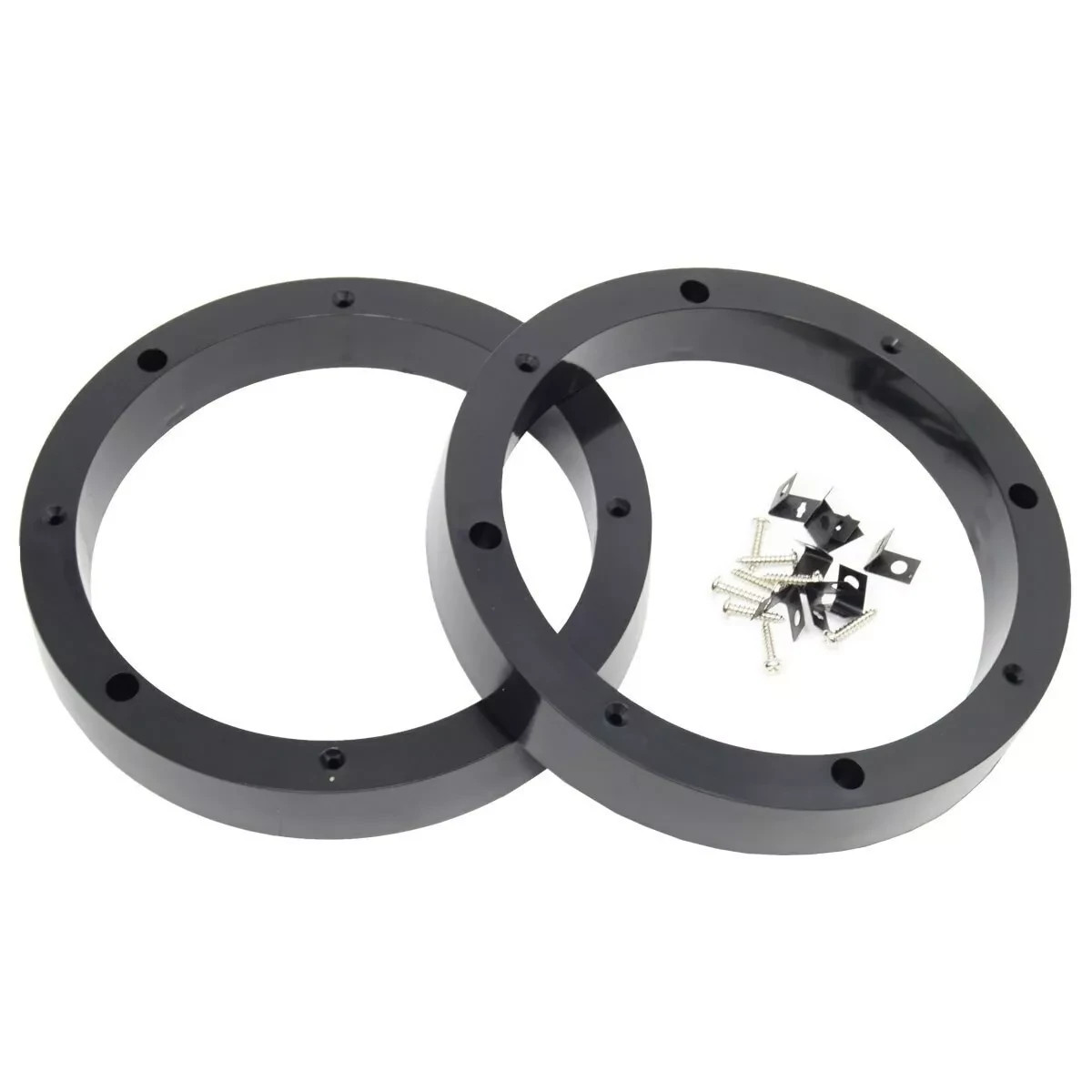 2 Pairs 6.5" inch Plastic Spacer Speaker Rings Custom Mounting Adapter Intall