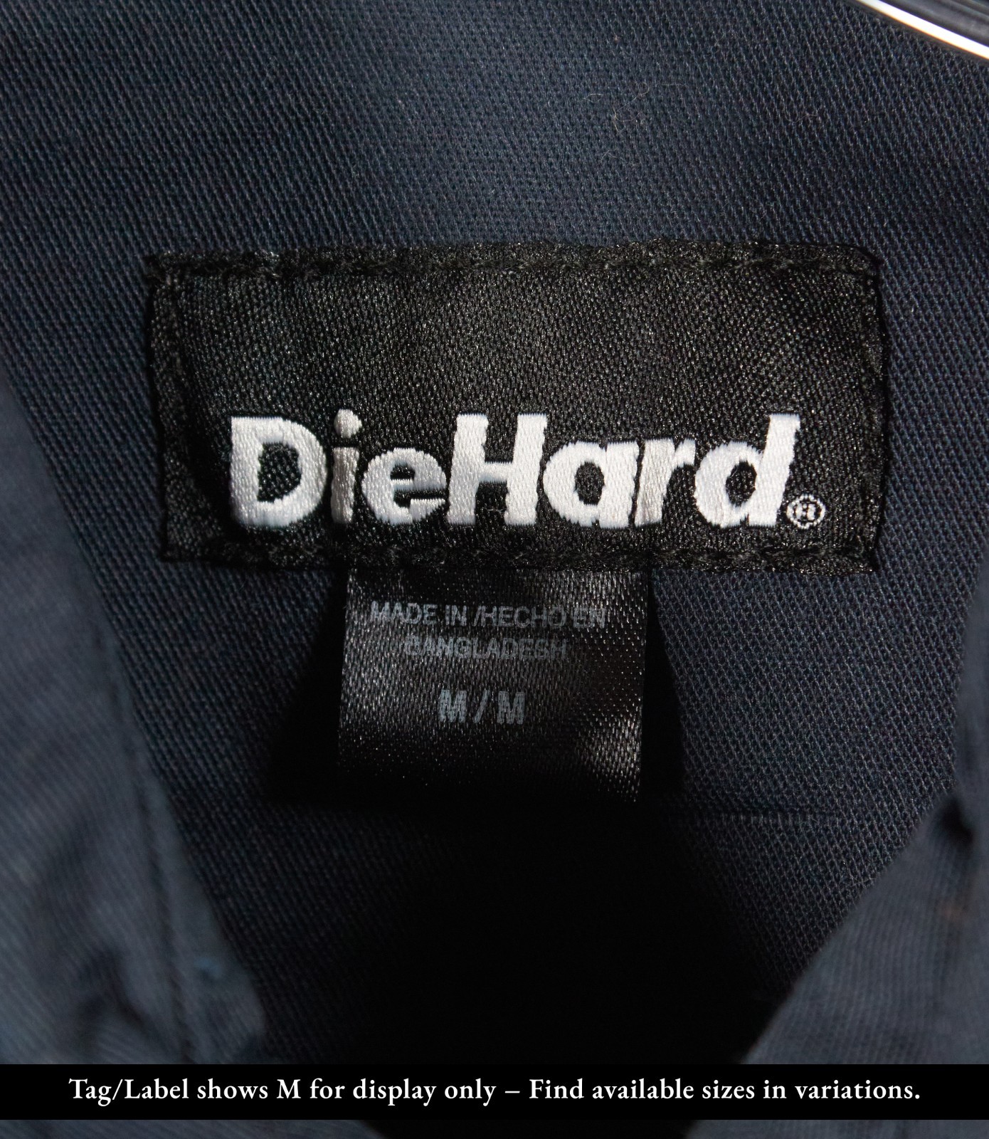 DieHard Men's Work Twill Short Sleeve Shirt Black Navy Grey